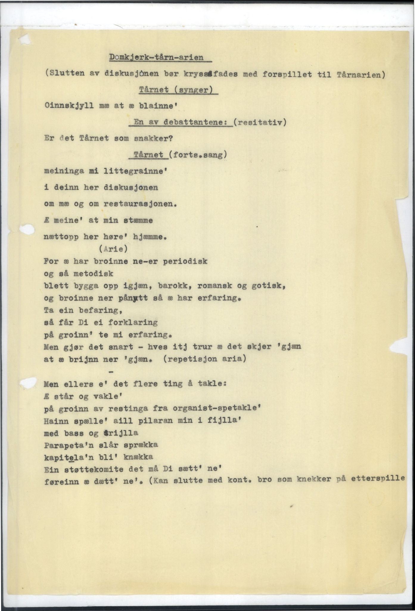 Otto Nielsen, TRKO/PA-1176/F/L0005/0015: Revytekster og viser / Domkjerk-tårn-arien
