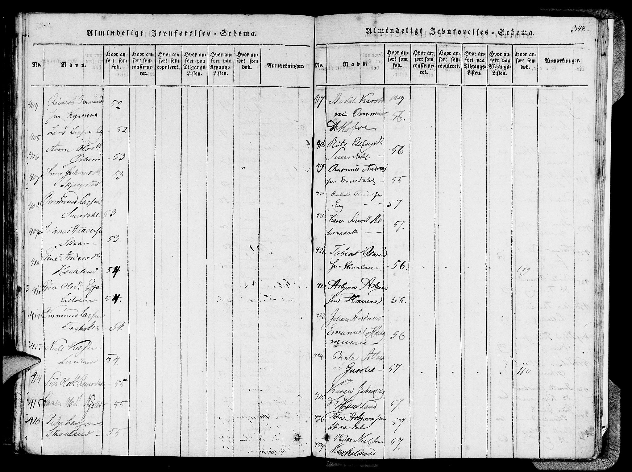 Lund sokneprestkontor, AV/SAST-A-101809/S06/L0005: Ministerialbok nr. A 5, 1815-1833, s. 344