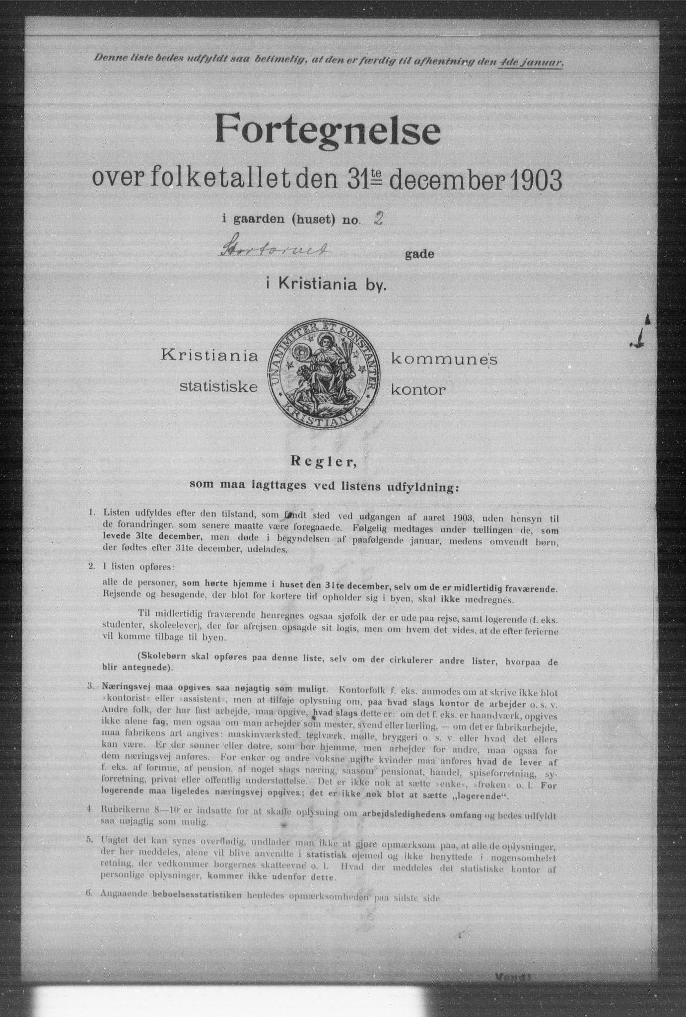 OBA, Kommunal folketelling 31.12.1903 for Kristiania kjøpstad, 1903, s. 20074