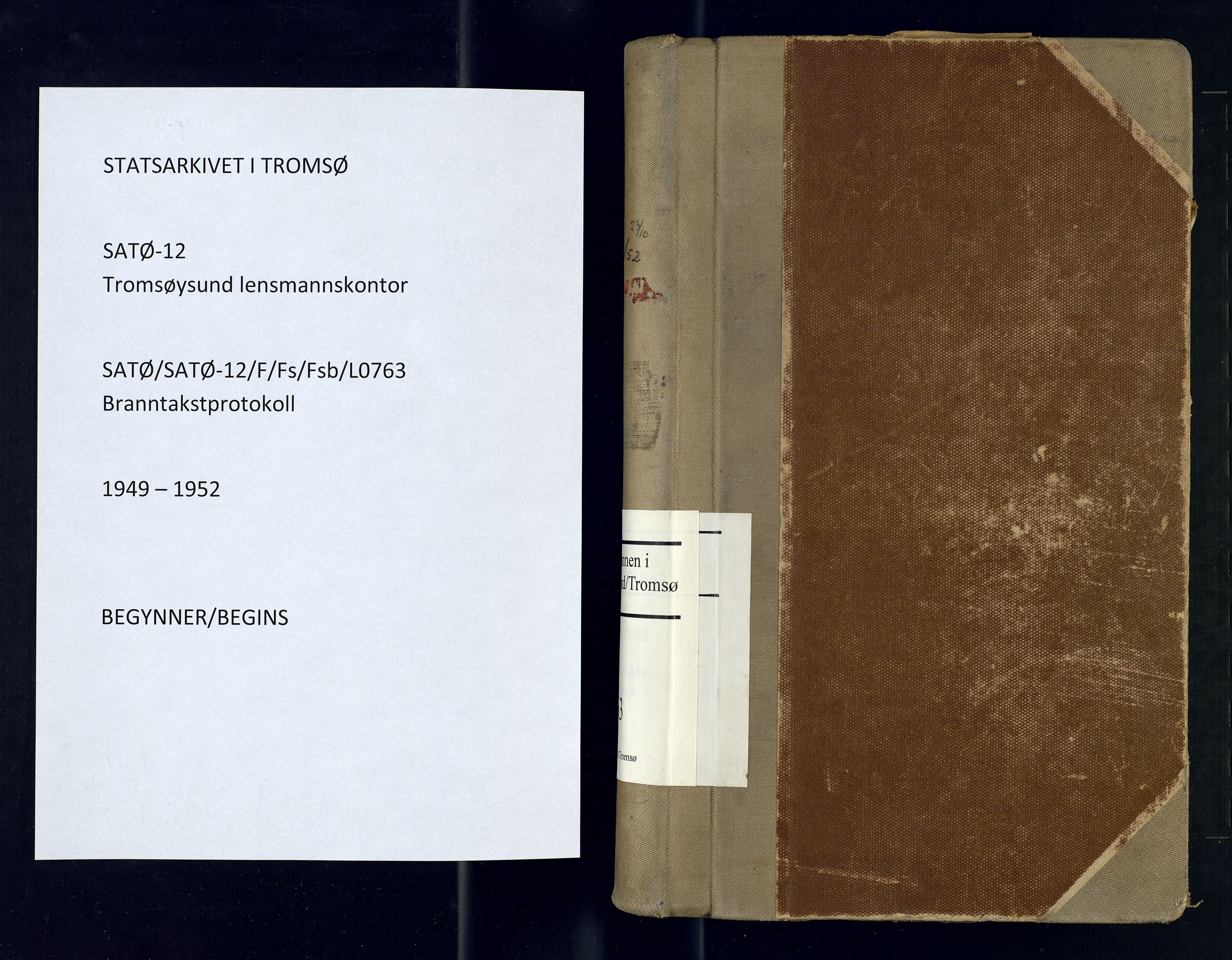 Tromsøysund lensmannskontor, AV/SATØ-SATØ-12/F/Fs/Fsb/L0763: Branntakstprotokoll, 1949-1952