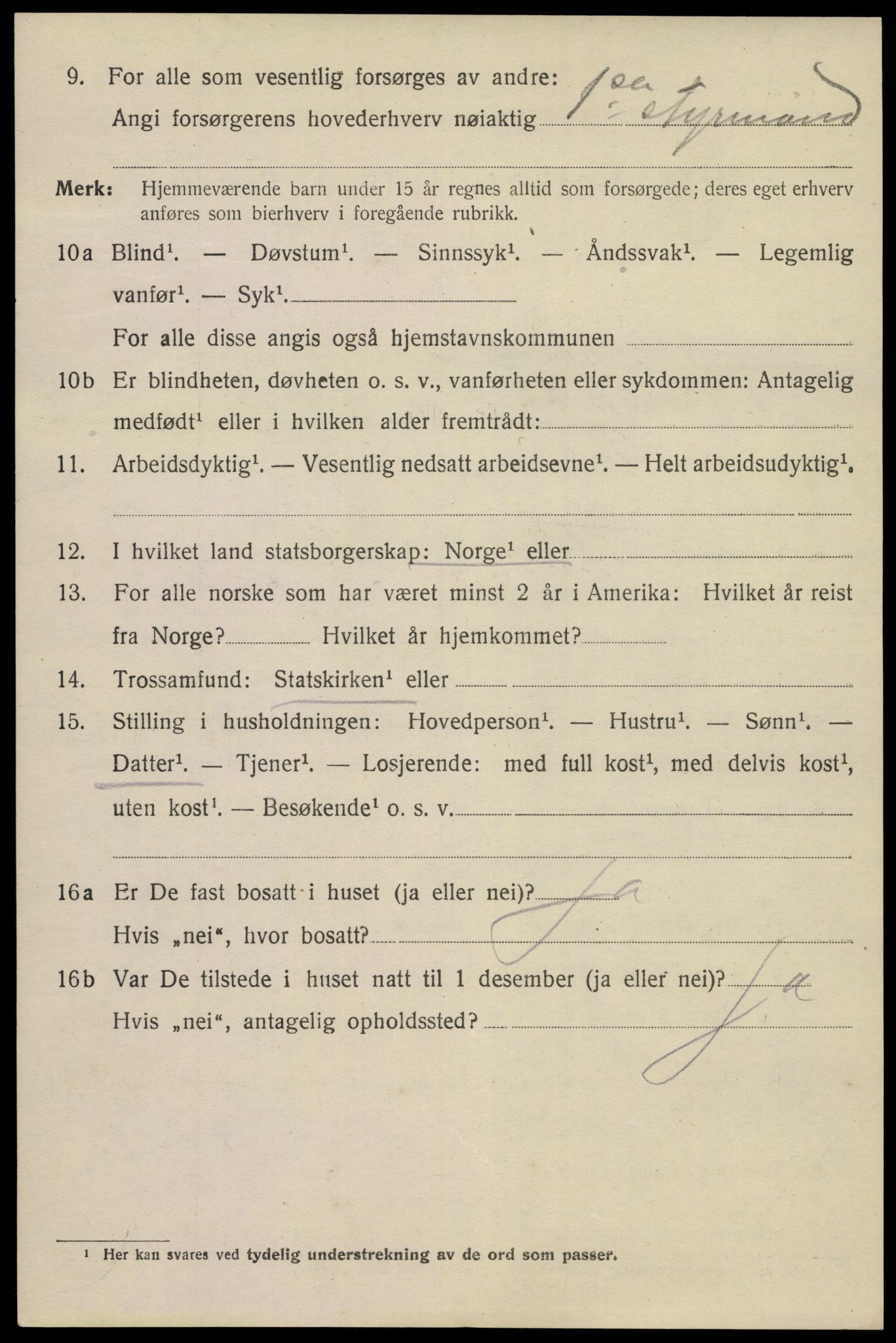 SAKO, Folketelling 1920 for 0801 Kragerø kjøpstad, 1920, s. 7308