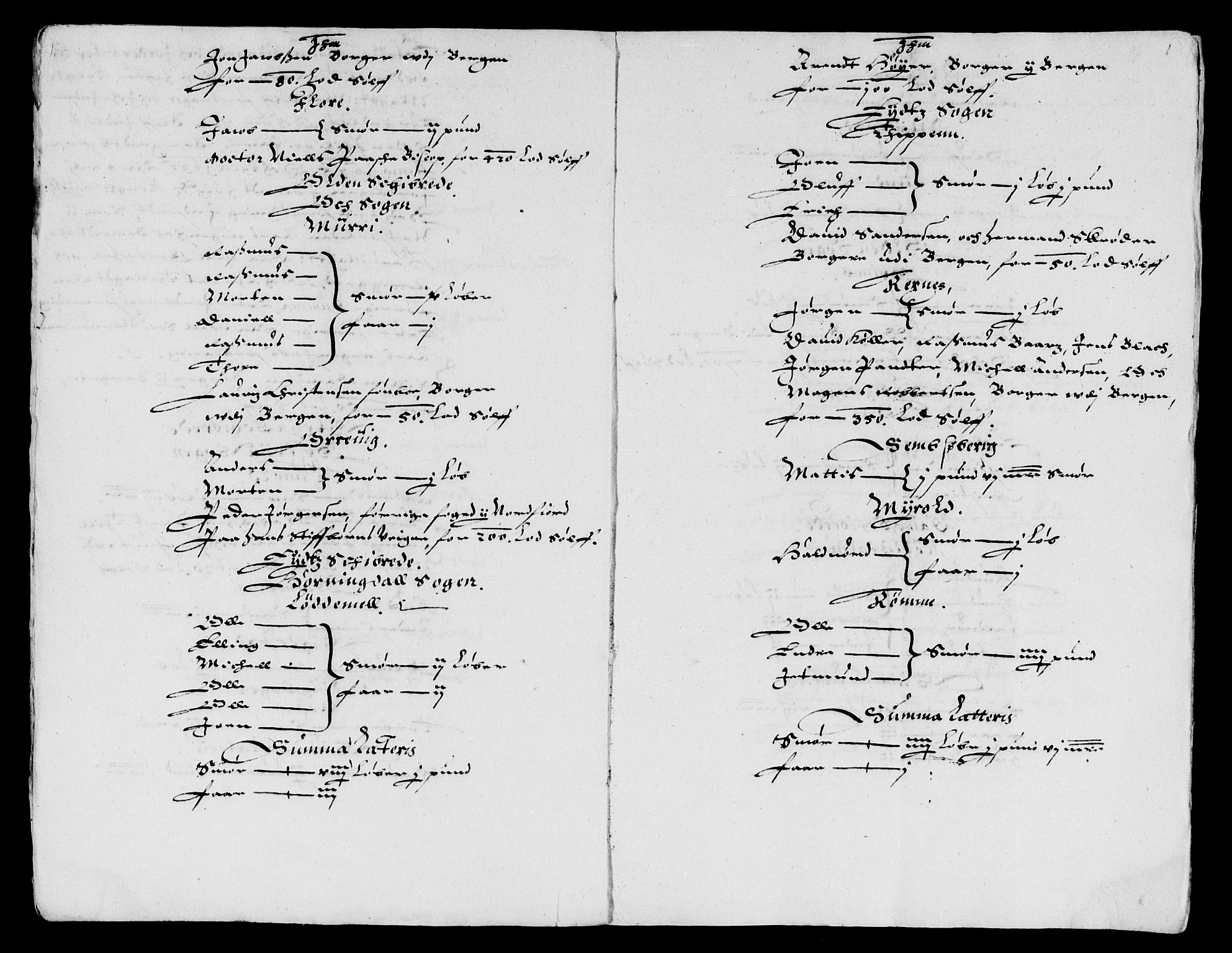 Rentekammeret inntil 1814, Reviderte regnskaper, Lensregnskaper, AV/RA-EA-5023/R/Rb/Rbt/L0073: Bergenhus len, 1636-1637