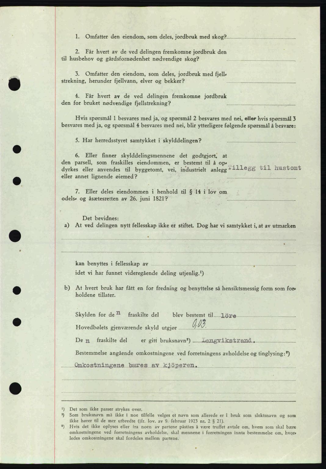 Tønsberg sorenskriveri, AV/SAKO-A-130/G/Ga/Gaa/L0015: Pantebok nr. A15, 1944-1944, Dagboknr: 991/1944