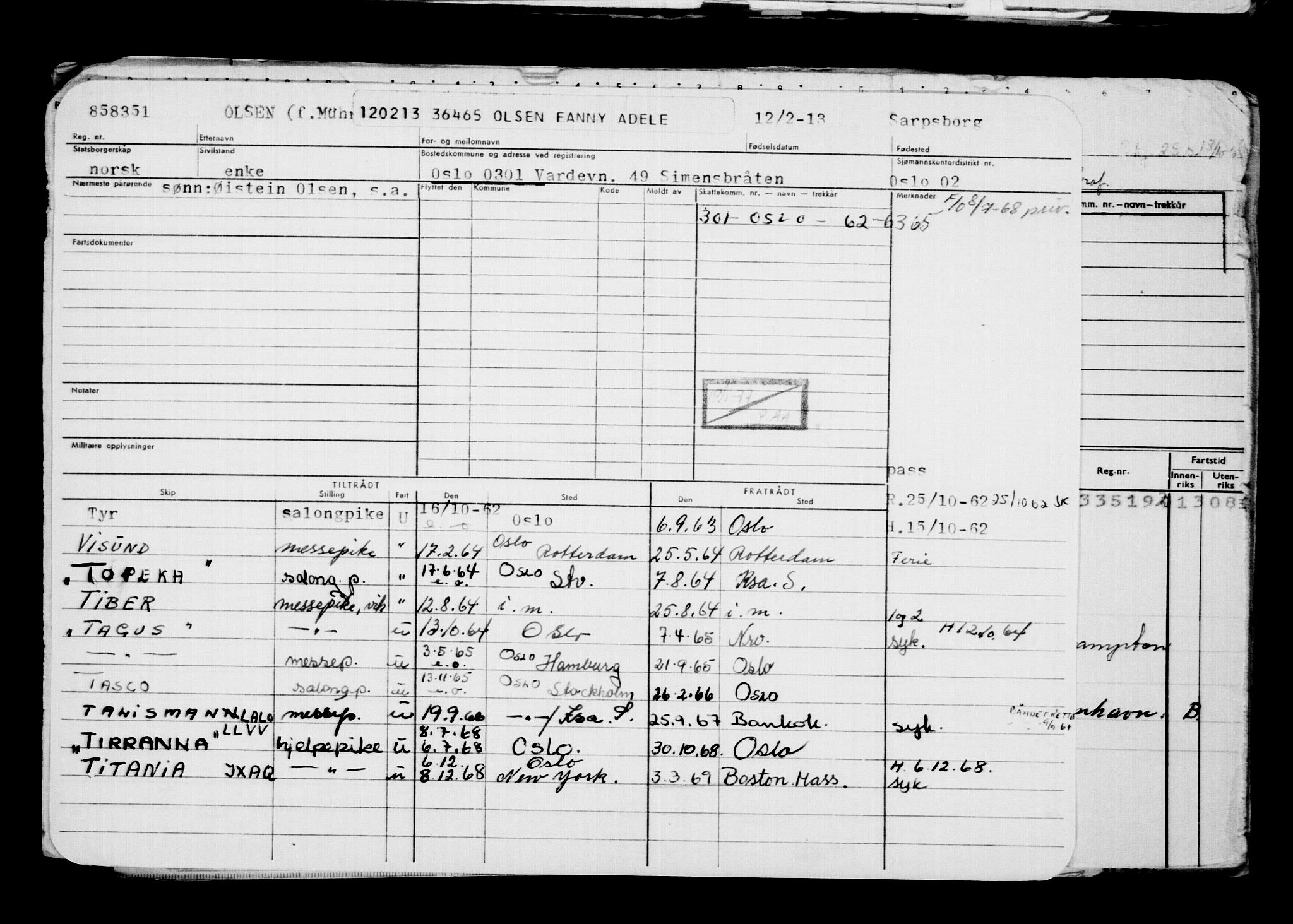 Direktoratet for sjømenn, AV/RA-S-3545/G/Gb/L0110: Hovedkort, 1913, s. 486