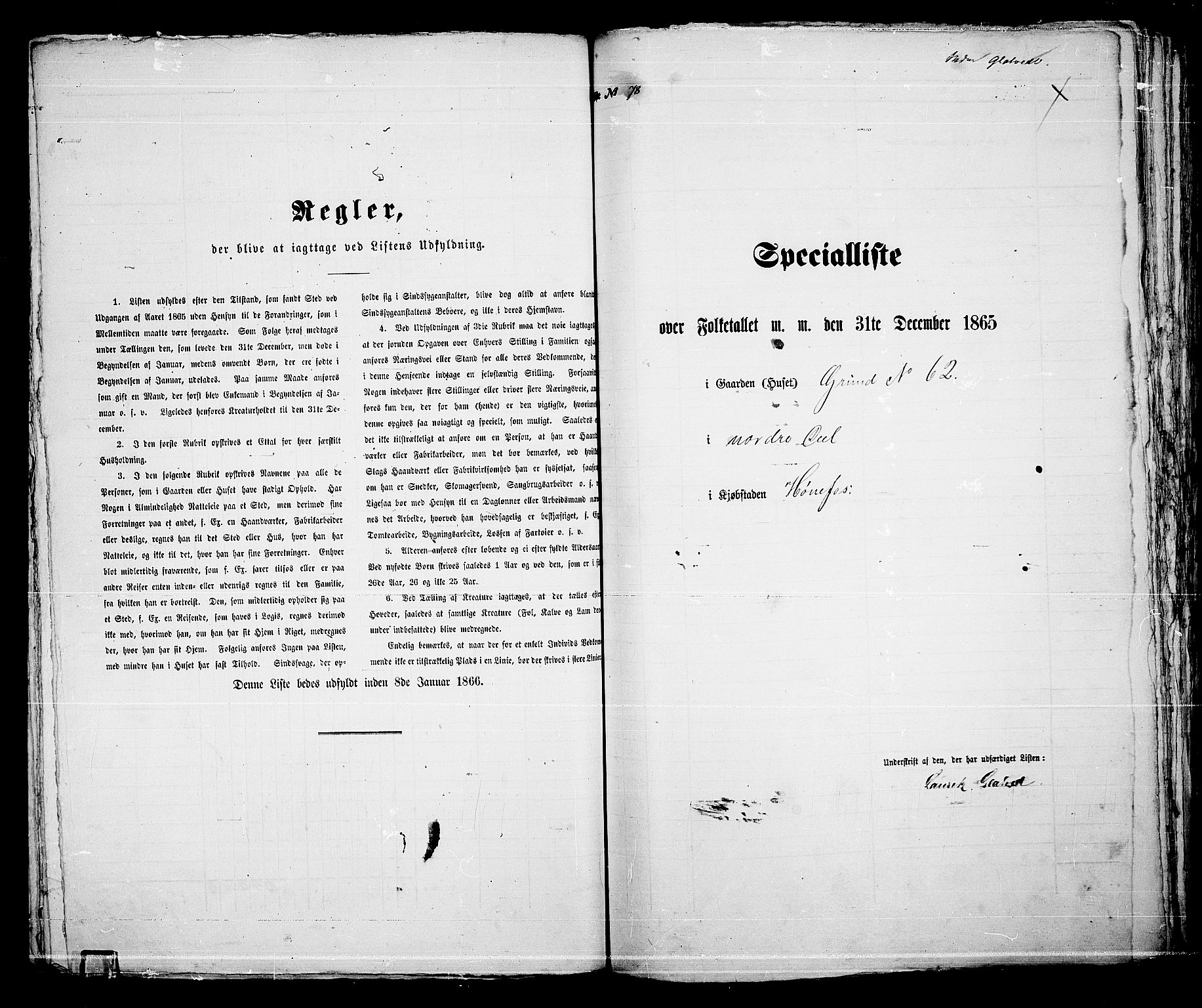 RA, Folketelling 1865 for 0601B Norderhov prestegjeld, Hønefoss kjøpstad, 1865, s. 150