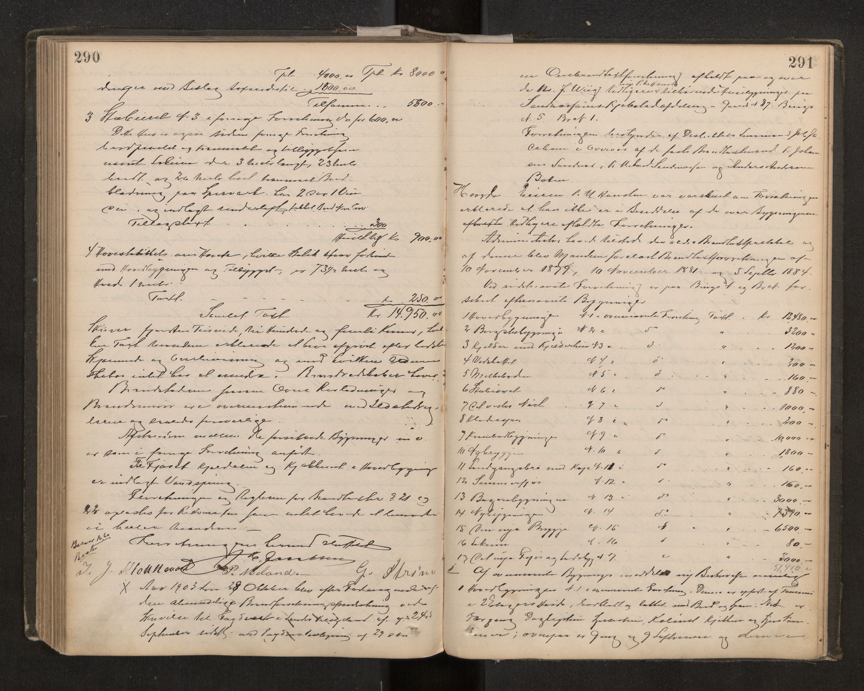 Norges Brannkasse Alstahaug, AV/SAT-A-5568, 1885-1905, s. 290-291