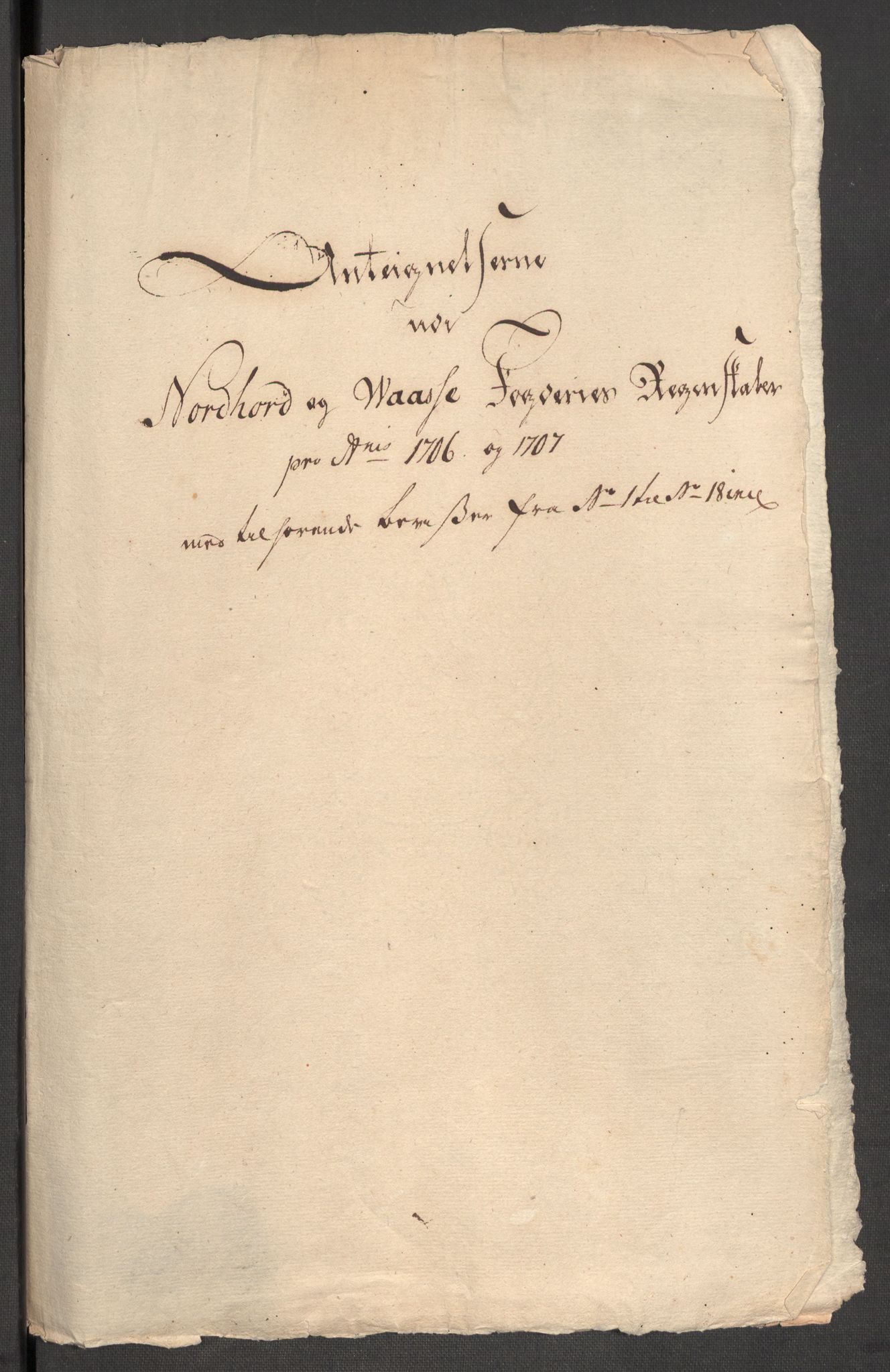 Rentekammeret inntil 1814, Reviderte regnskaper, Fogderegnskap, RA/EA-4092/R51/L3188: Fogderegnskap Nordhordland og Voss, 1706-1707, s. 162