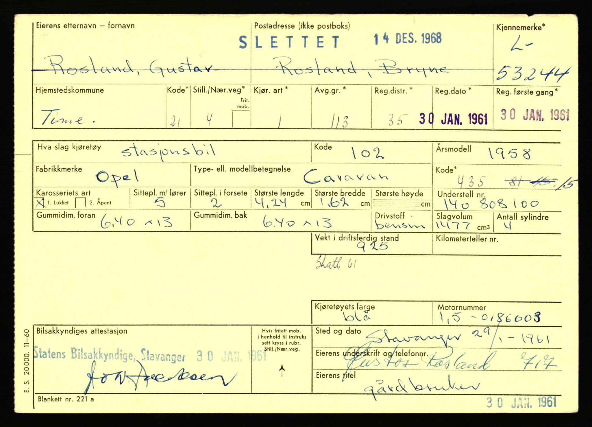 Stavanger trafikkstasjon, AV/SAST-A-101942/0/F/L0053: L-52900 - L-54199, 1930-1971, s. 939