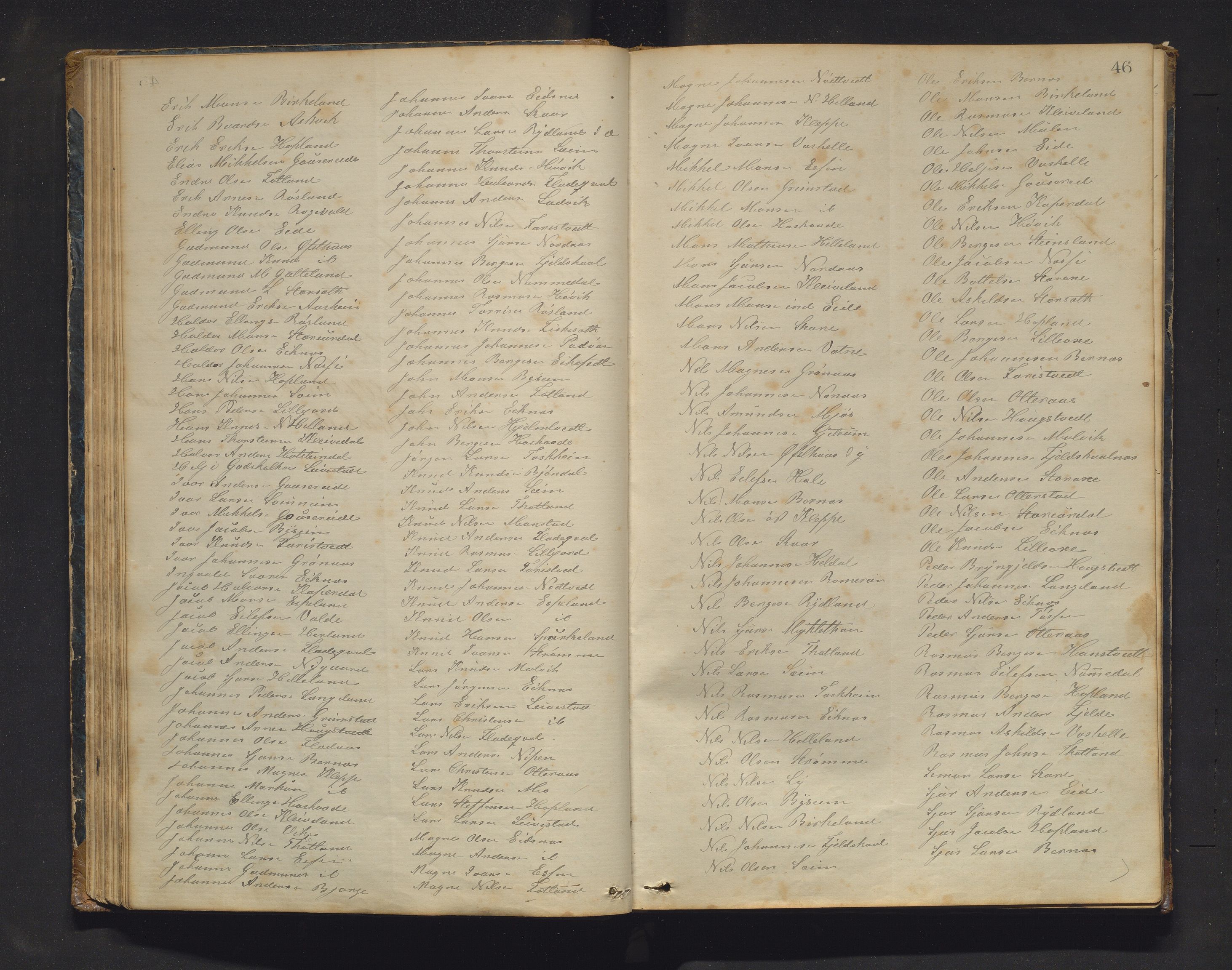 Hosanger kommune. Formannskapet, IKAH/1253a-021/A/Aa/L0002: Møtebok for Hosanger formannskap, heradsstyre og Seim soknestyre, 1867-1881, s. 46