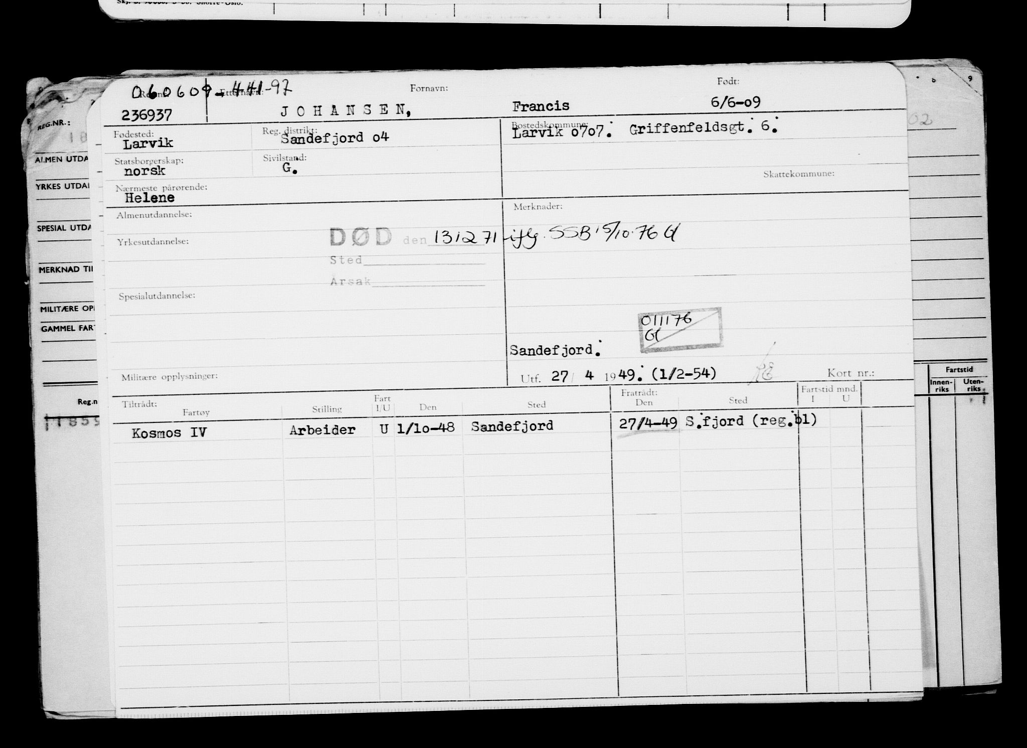 Direktoratet for sjømenn, AV/RA-S-3545/G/Gb/L0083: Hovedkort, 1909, s. 503