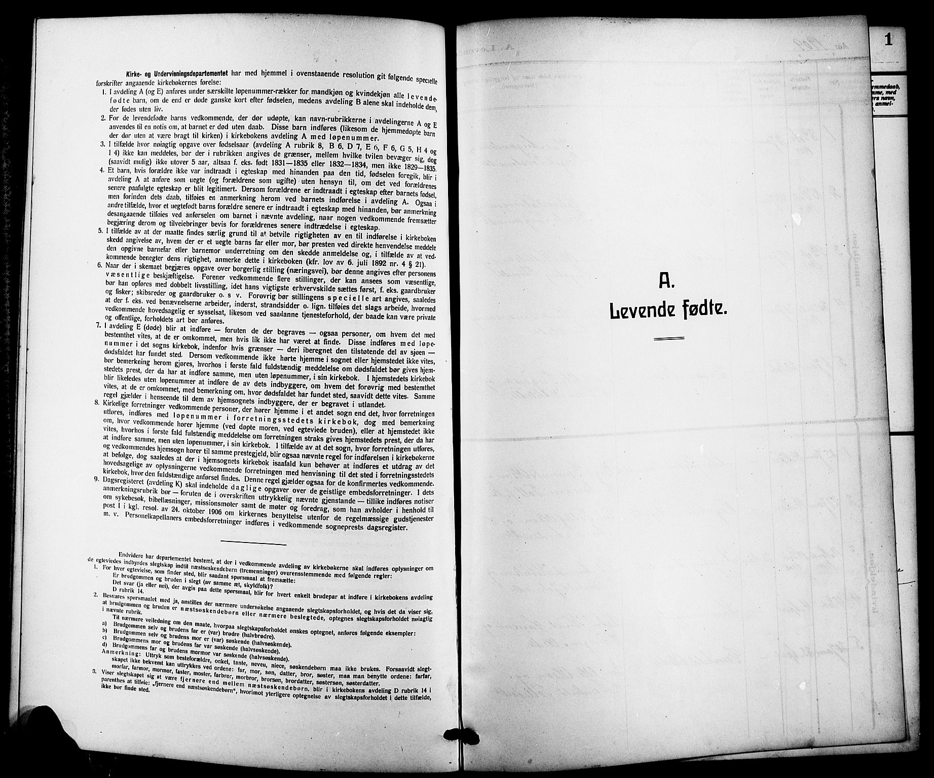 Bø kirkebøker, SAKO/A-257/G/Ga/L0007: Klokkerbok nr. 7, 1909-1924