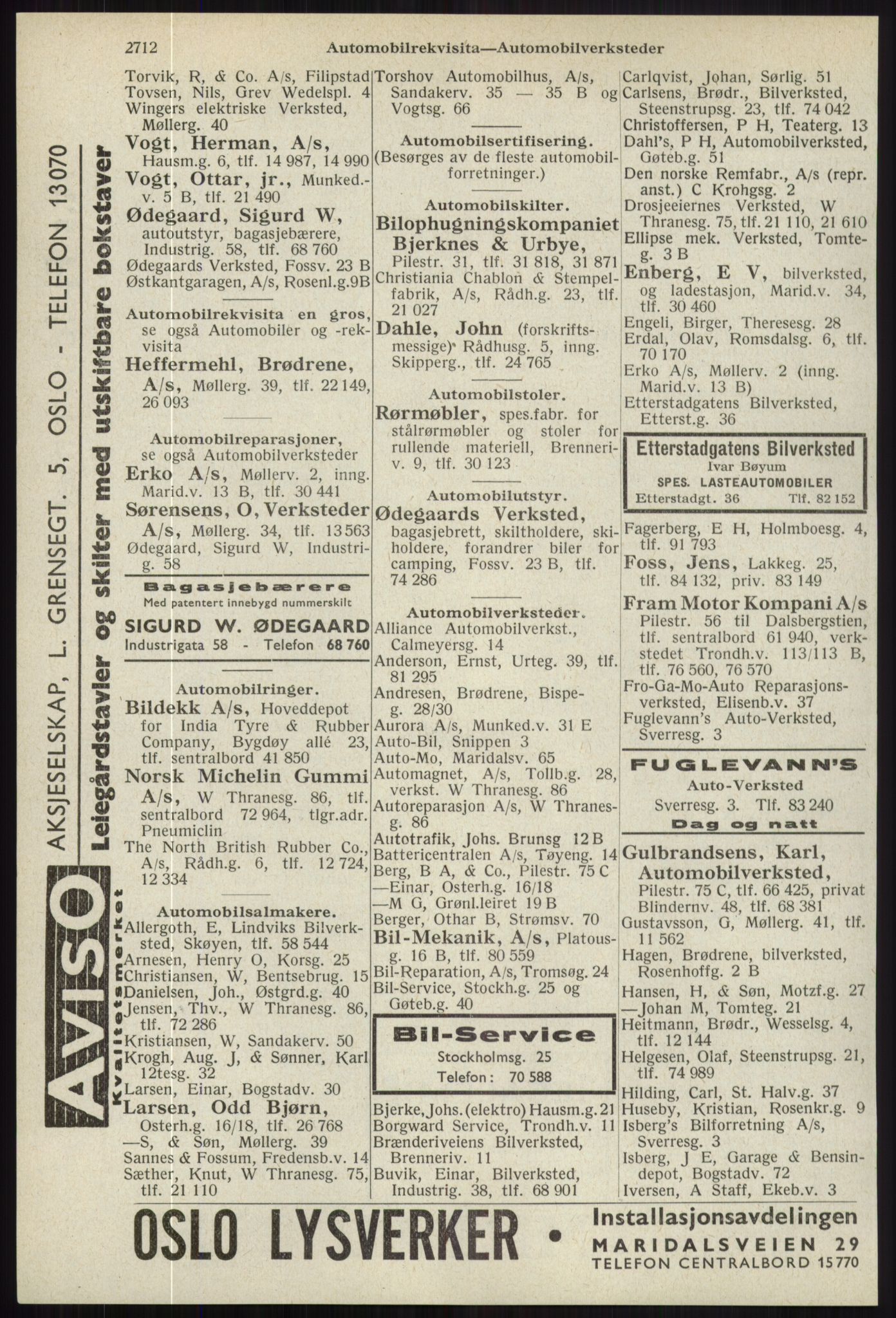 Kristiania/Oslo adressebok, PUBL/-, 1941, s. 2712