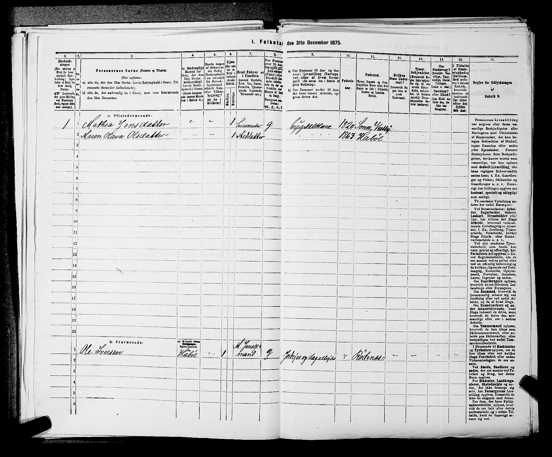 RA, Folketelling 1875 for 0123P Spydeberg prestegjeld, 1875, s. 78