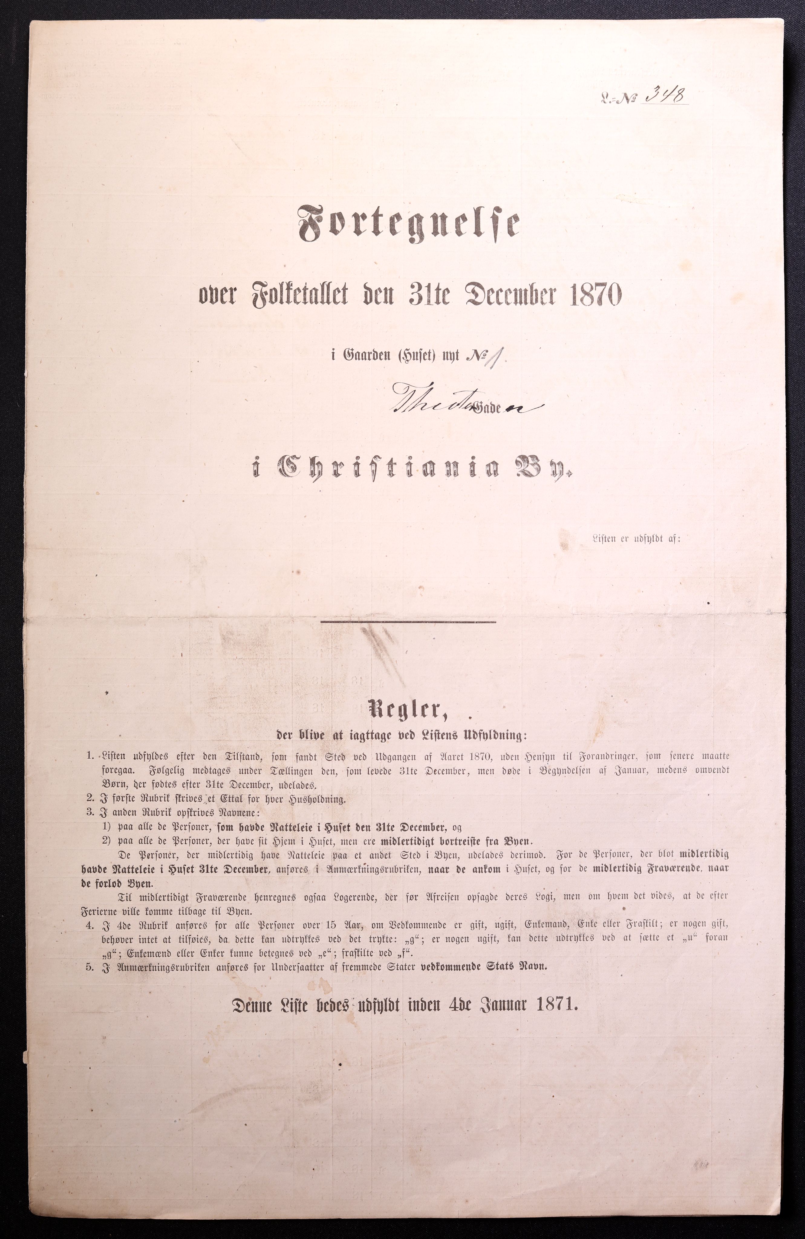 RA, Folketelling 1870 for 0301 Kristiania kjøpstad, 1870, s. 4157