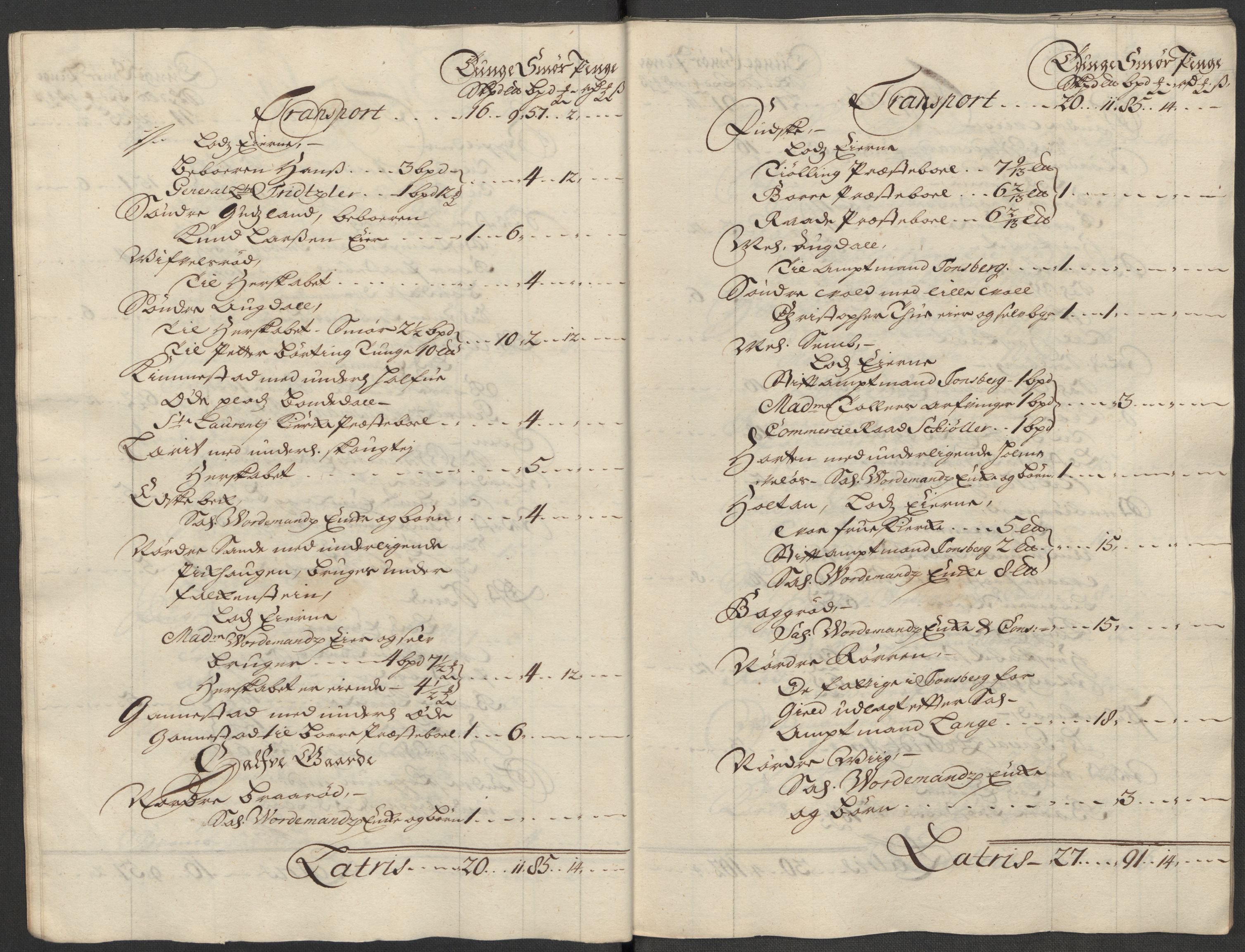 Rentekammeret inntil 1814, Reviderte regnskaper, Fogderegnskap, RA/EA-4092/R32/L1879: Fogderegnskap Jarlsberg grevskap, 1714-1715, s. 27