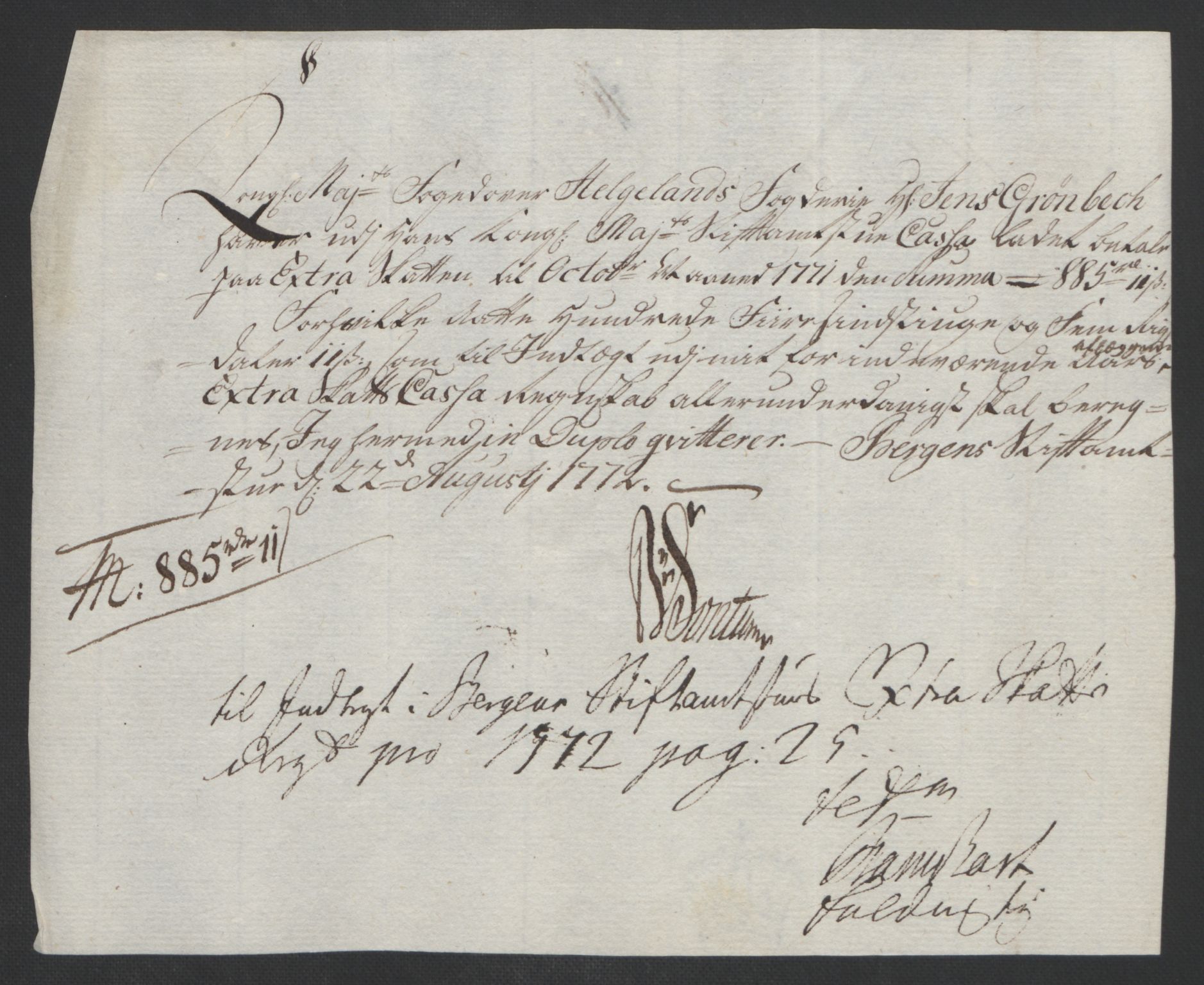 Rentekammeret inntil 1814, Reviderte regnskaper, Fogderegnskap, AV/RA-EA-4092/R65/L4573: Ekstraskatten Helgeland, 1762-1772, s. 438