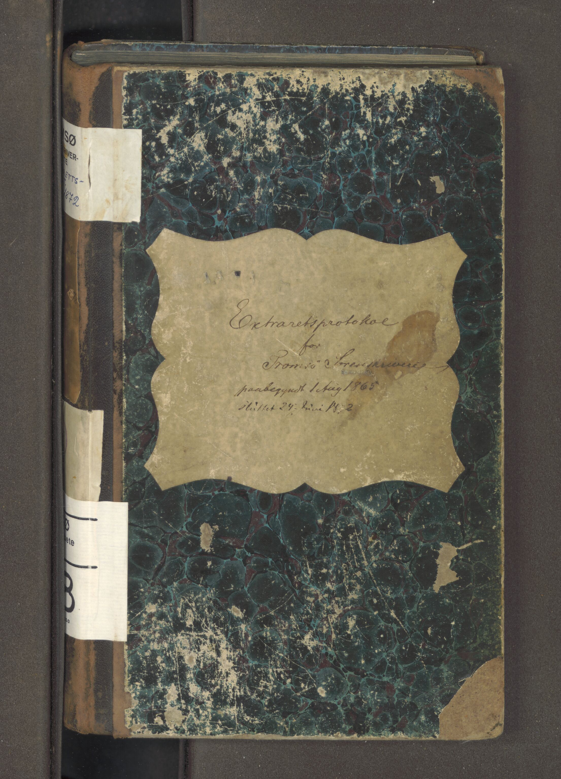 Tromsø sorenskriveri 1855-, AV/SATØ-S-0050/F/Fe/L0128: Ekstrarettsprotokoll med register, 1865-1872