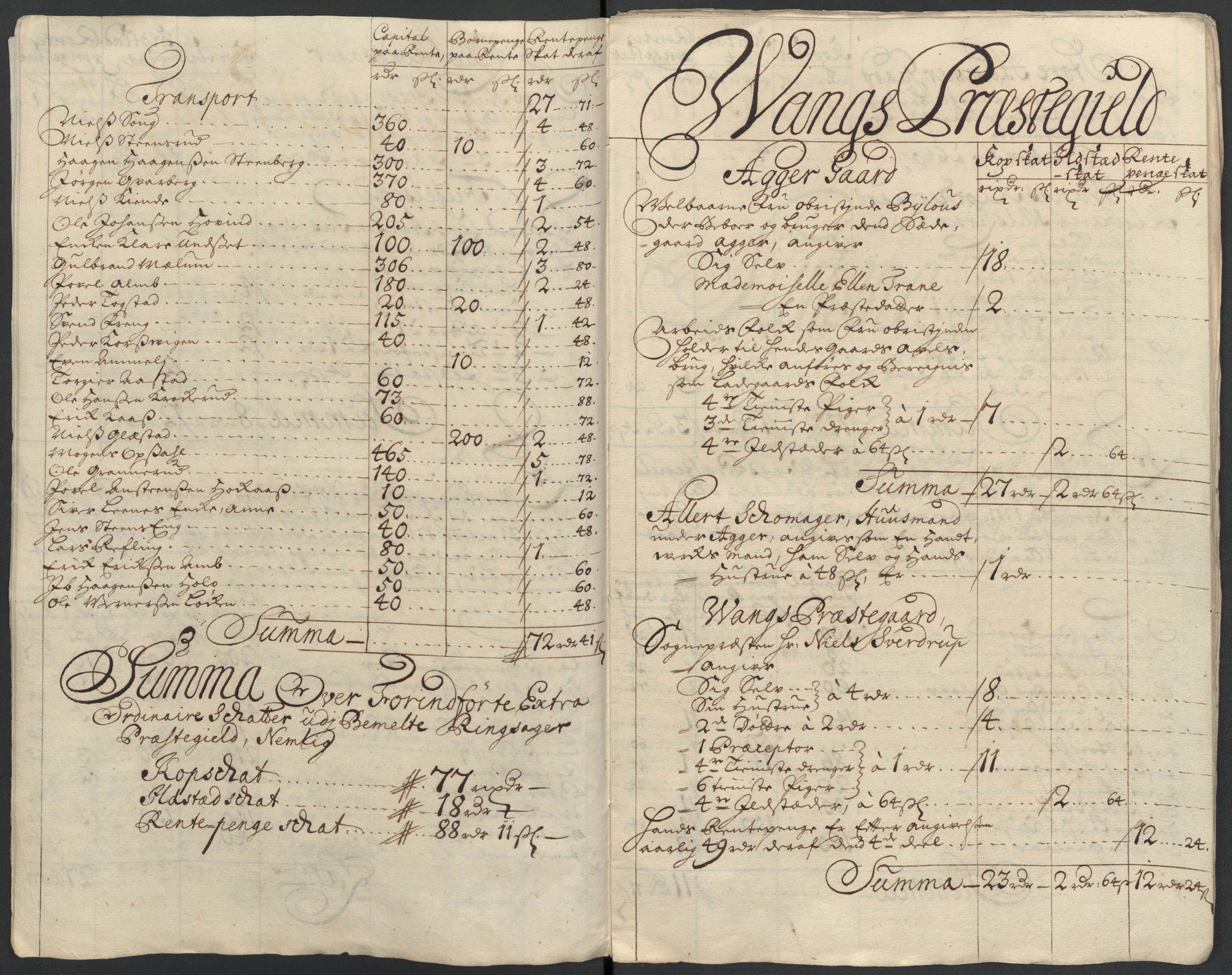 Rentekammeret inntil 1814, Reviderte regnskaper, Fogderegnskap, AV/RA-EA-4092/R16/L1047: Fogderegnskap Hedmark, 1711, s. 347