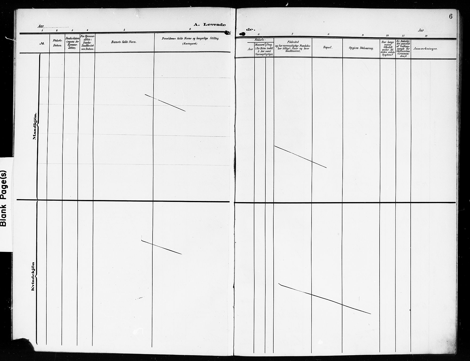 Hvaler prestekontor Kirkebøker, AV/SAO-A-2001/G/Gb/L0003: Klokkerbok nr. II 3, 1904-1917, s. 6