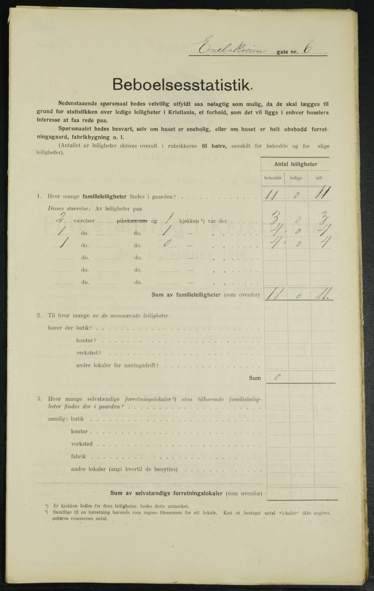 OBA, Kommunal folketelling 1.2.1914 for Kristiania, 1914, s. 21215