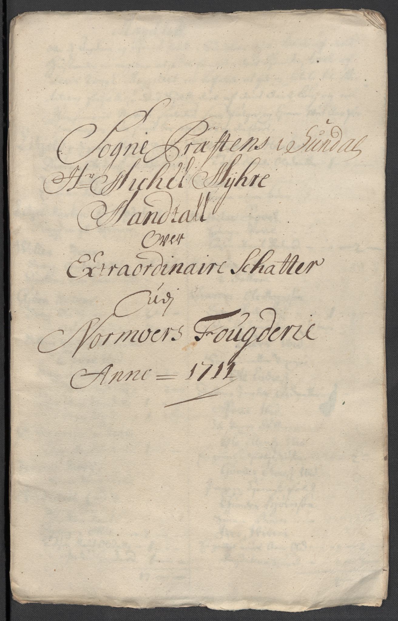 Rentekammeret inntil 1814, Reviderte regnskaper, Fogderegnskap, RA/EA-4092/R56/L3745: Fogderegnskap Nordmøre, 1711, s. 241