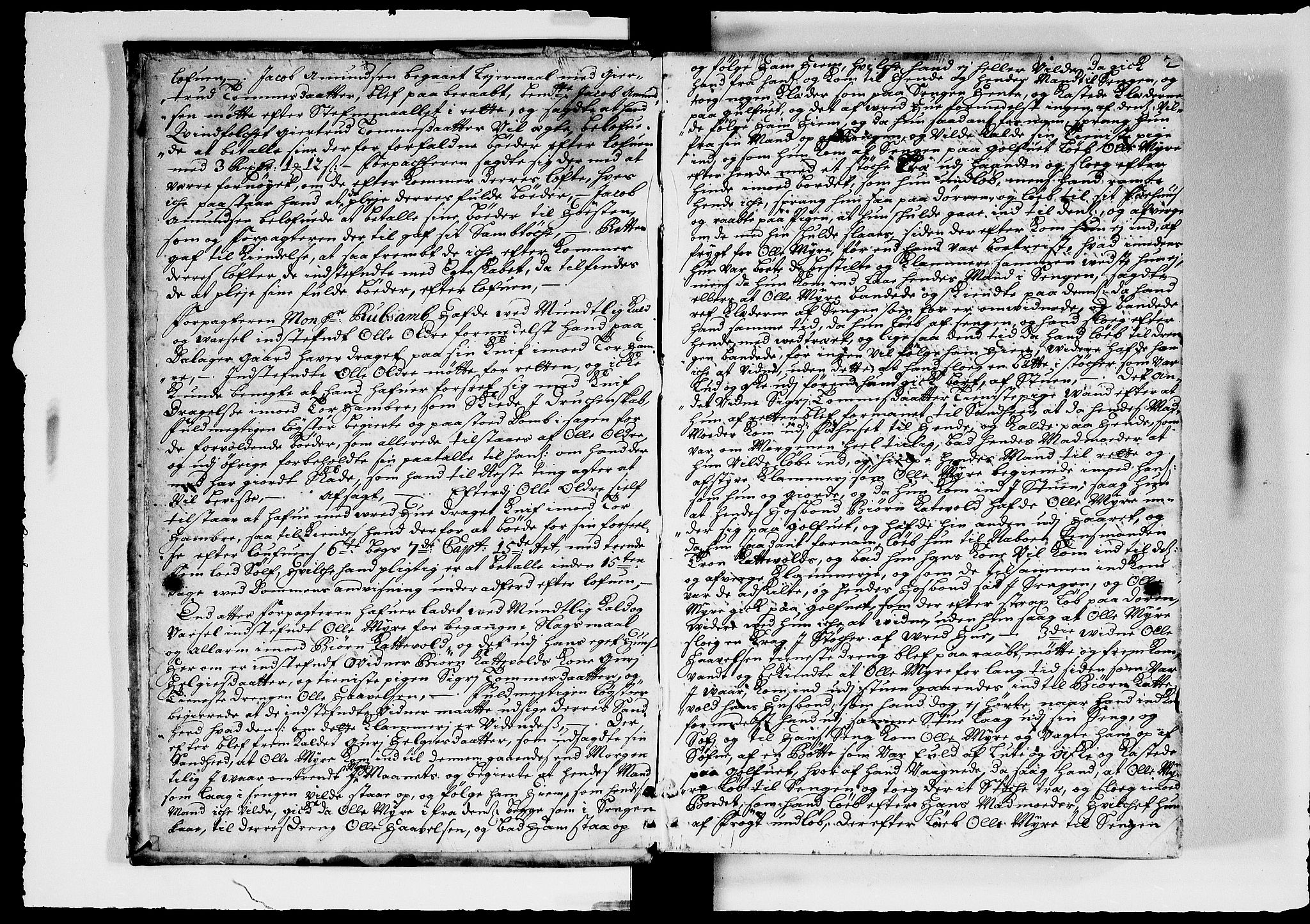 Hadeland, Land og Valdres sorenskriveri, AV/SAH-TING-028/G/Gb/L0041: Tingbok, 1706, s. 1b-2a