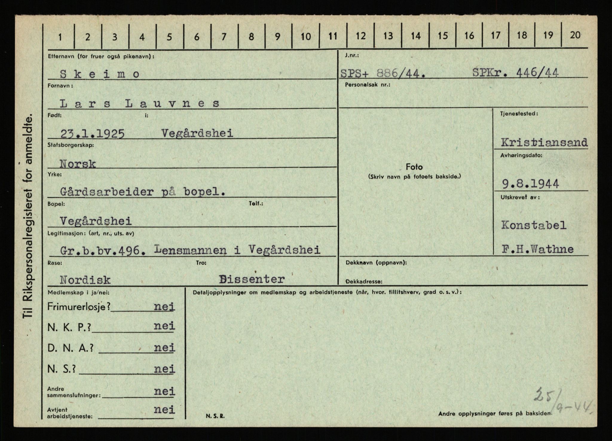 Statspolitiet - Hovedkontoret / Osloavdelingen, AV/RA-S-1329/C/Ca/L0014: Seterlien - Svartås, 1943-1945, s. 946