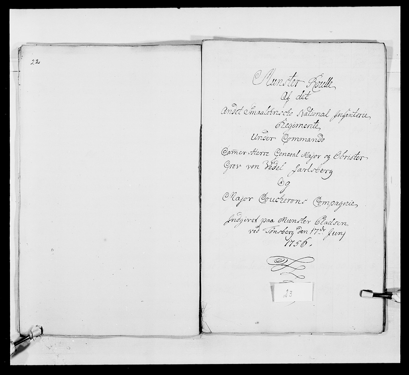 Kommanderende general (KG I) med Det norske krigsdirektorium, AV/RA-EA-5419/E/Ea/L0497: 2. Smålenske regiment, 1748-1765, s. 360