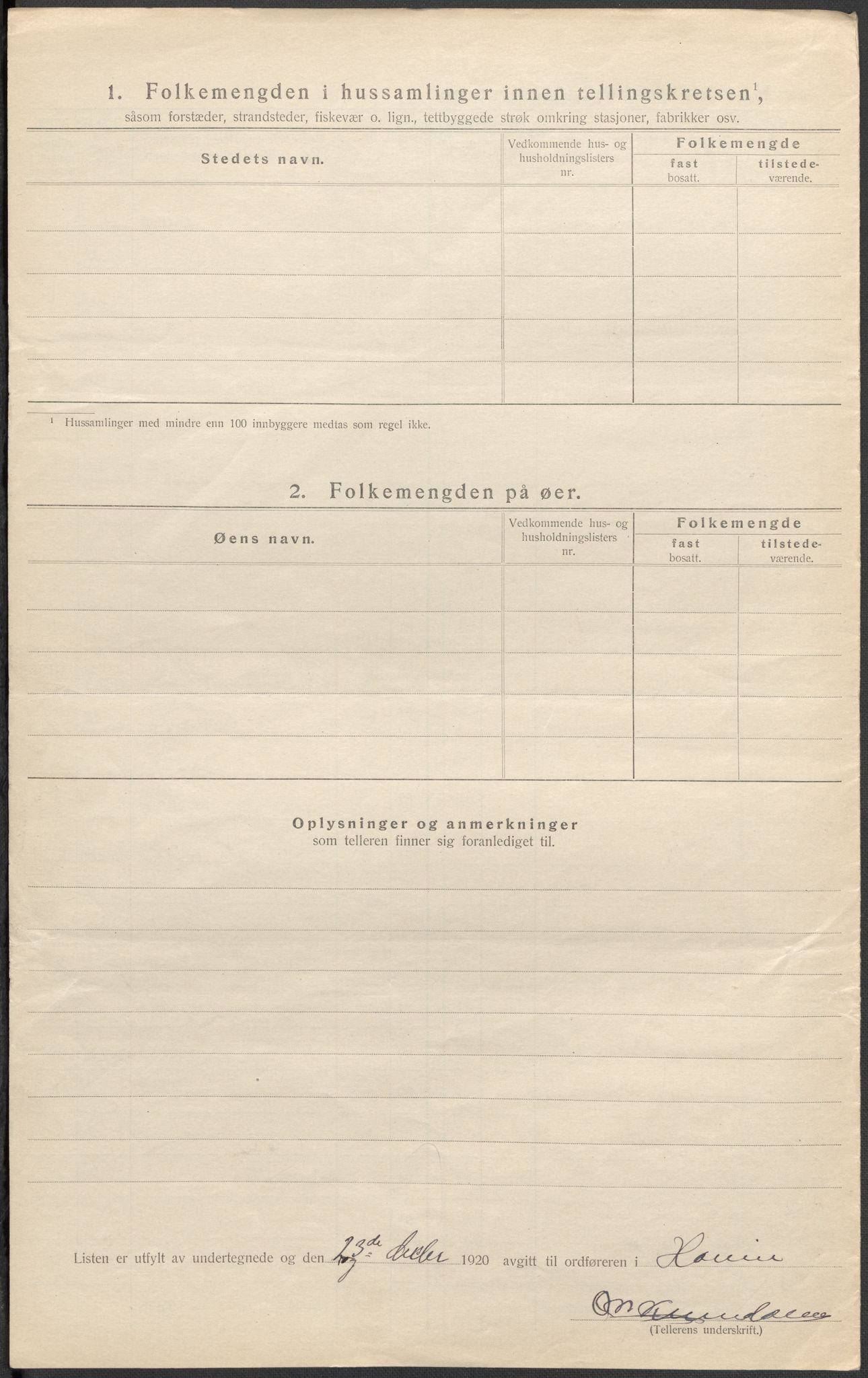 SAKO, Folketelling 1920 for 0825 Hovin herred, 1920, s. 16