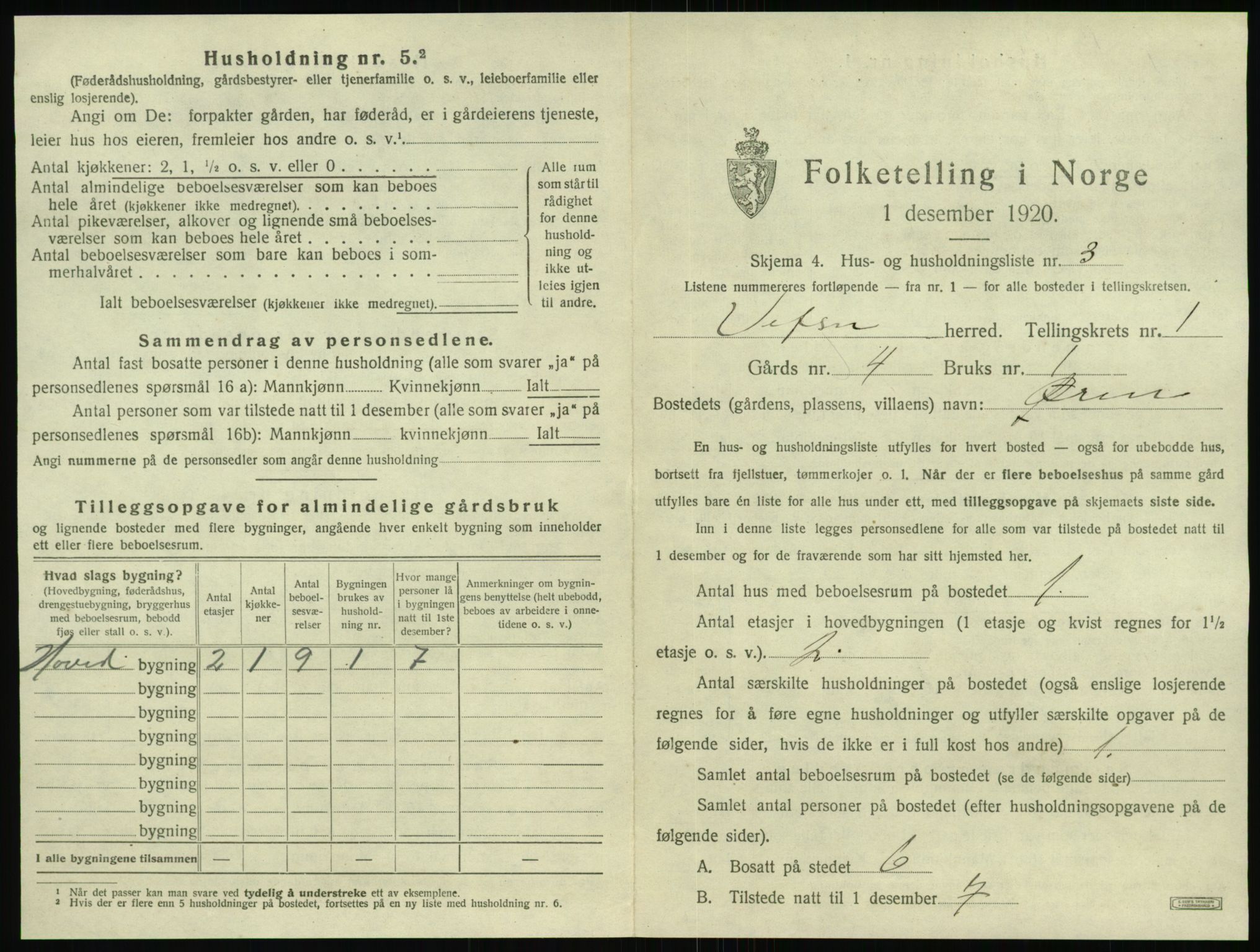 SAT, Folketelling 1920 for 1824 Vefsn herred, 1920, s. 65