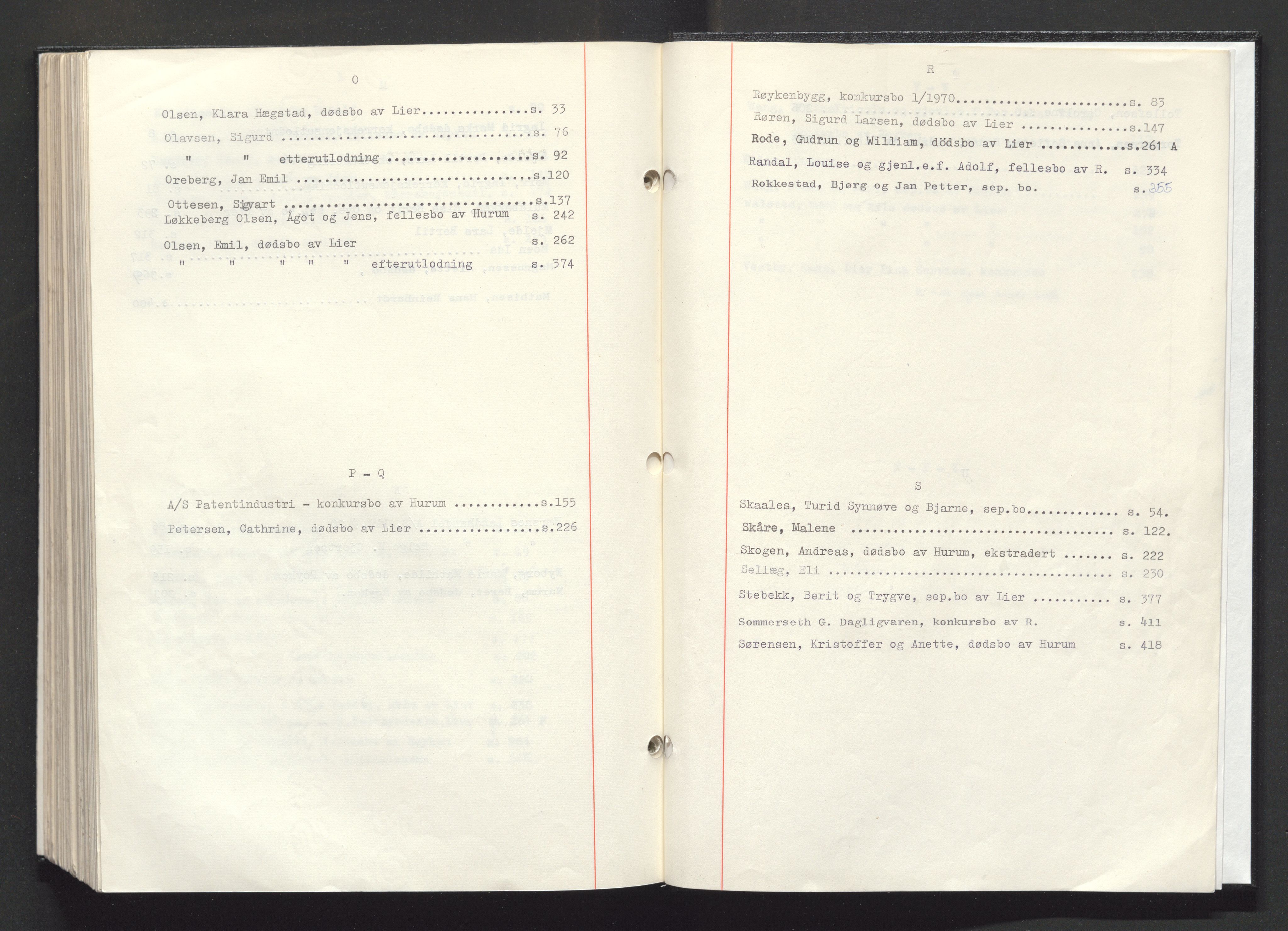 Lier, Røyken og Hurum sorenskriveri, AV/SAKO-A-89/H/He/L0012: Skifteutlodningsprotokoll, 1972-1975