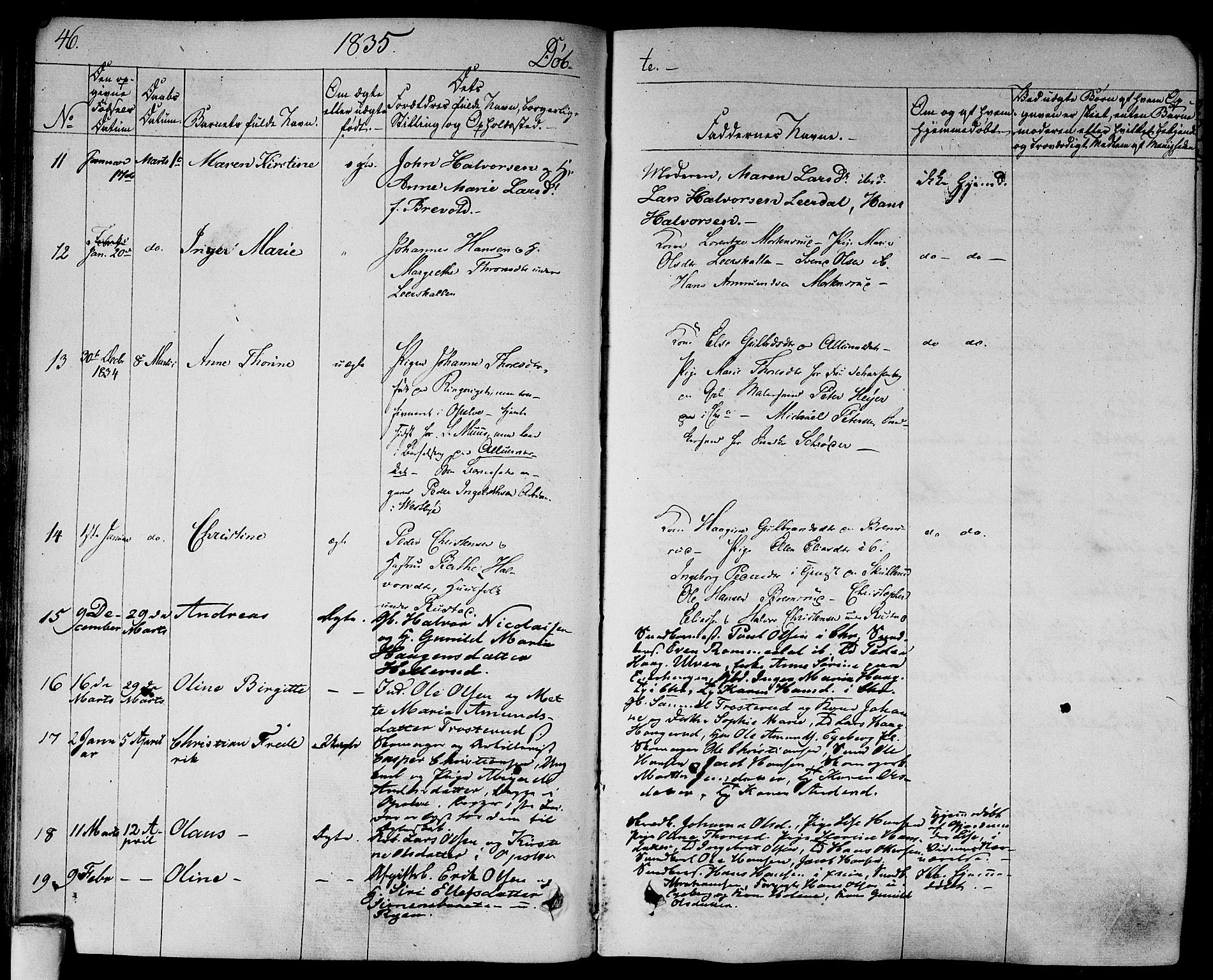 Gamlebyen prestekontor Kirkebøker, AV/SAO-A-10884/F/Fa/L0003: Ministerialbok nr. 3, 1829-1849, s. 46