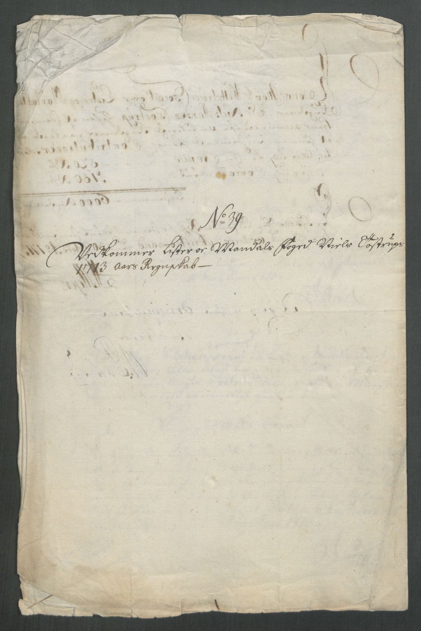 Rentekammeret inntil 1814, Reviderte regnskaper, Fogderegnskap, RA/EA-4092/R43/L2556: Fogderegnskap Lista og Mandal, 1713, s. 527