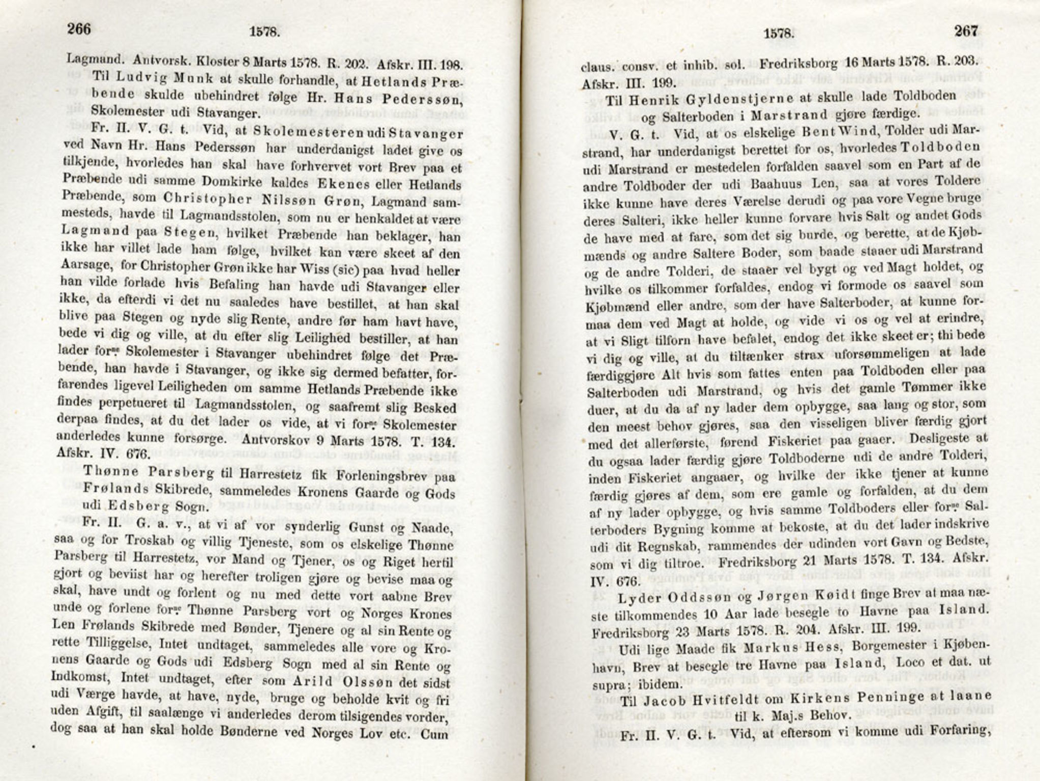 Publikasjoner utgitt av Det Norske Historiske Kildeskriftfond, PUBL/-/-/-: Norske Rigs-Registranter, bind 2, 1572-1588, s. 266-267