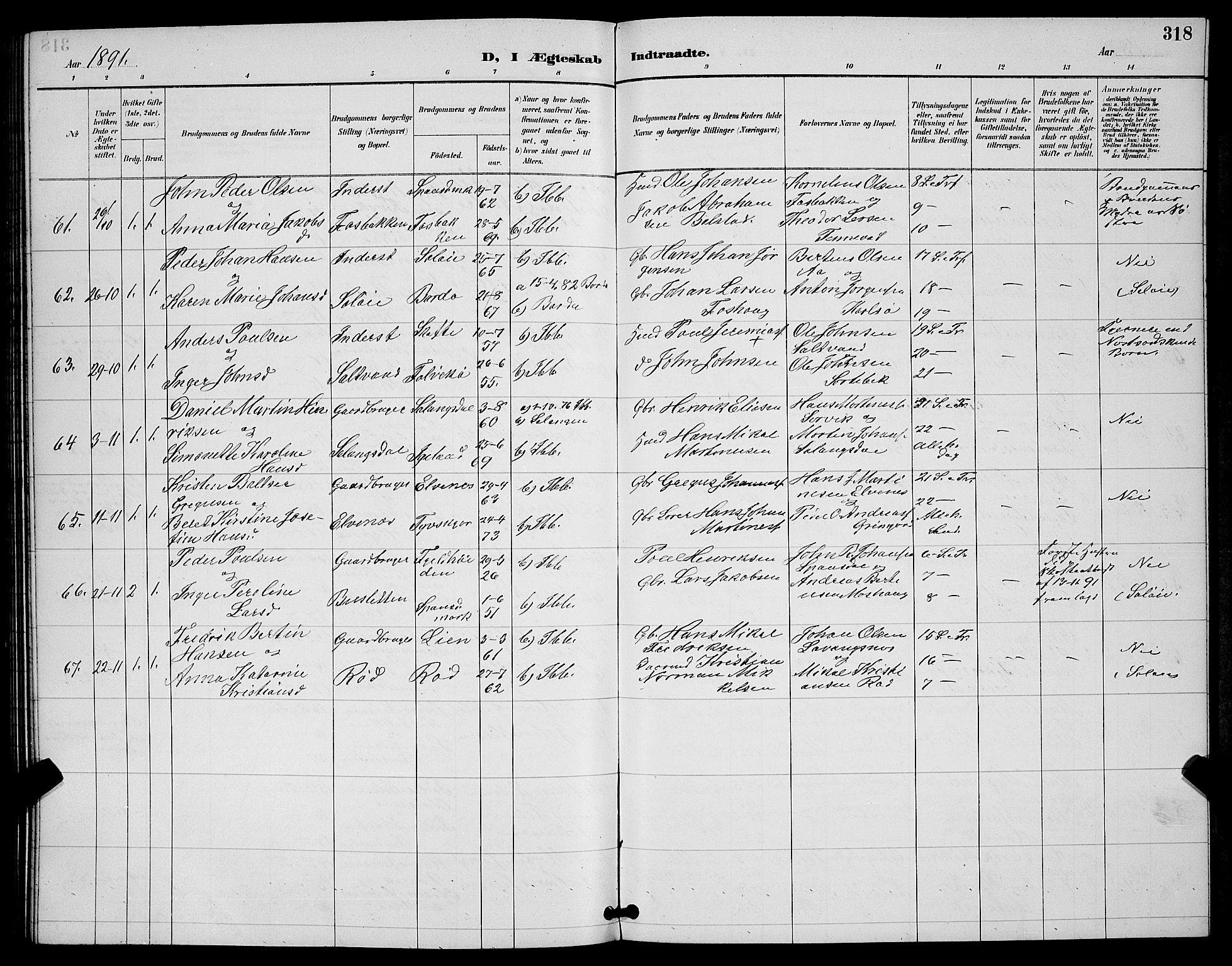 Ibestad sokneprestembete, AV/SATØ-S-0077/H/Ha/Hab/L0008klokker: Klokkerbok nr. 8, 1890-1903, s. 318