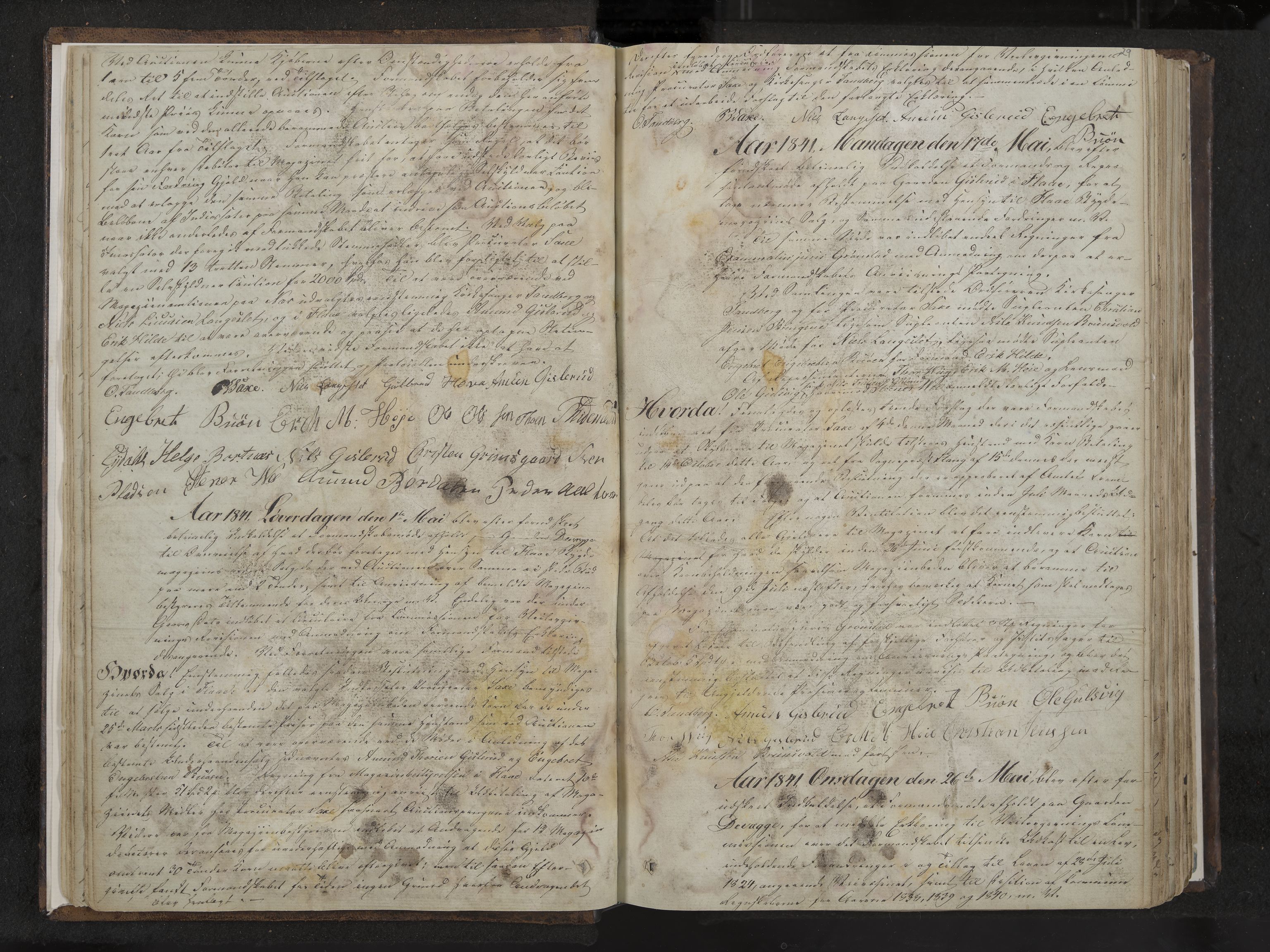 Nes formannskap og sentraladministrasjon, IKAK/0616021-1/A/Aa/L0001: Møtebok med register, 1838-1875, s. 29