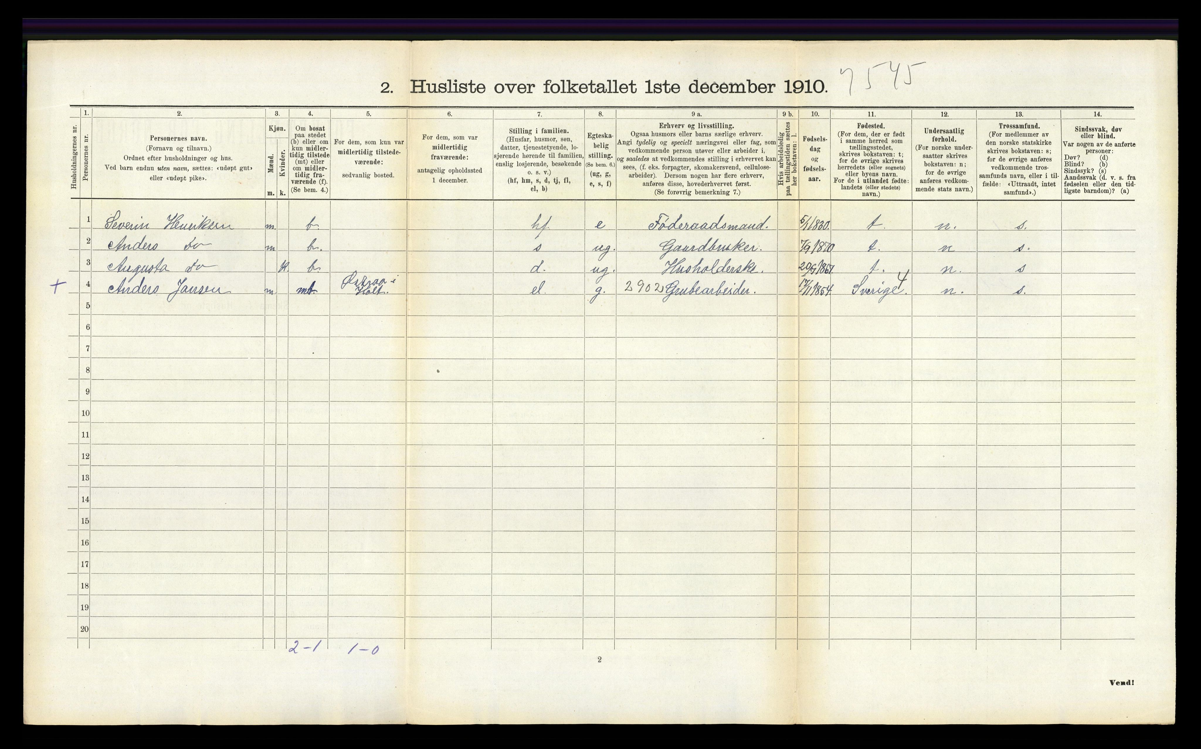 RA, Folketelling 1910 for 0915 Dypvåg herred, 1910, s. 817