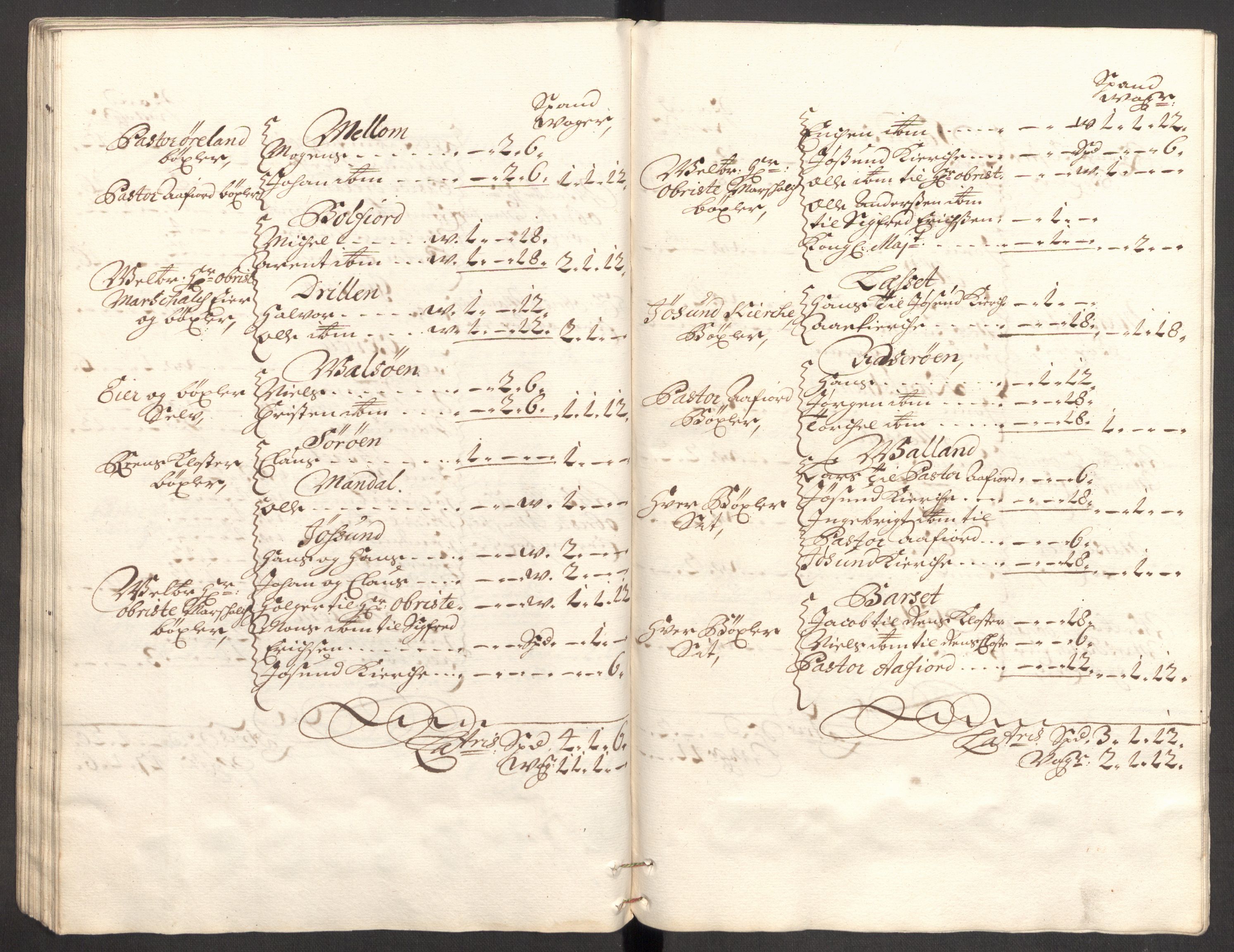 Rentekammeret inntil 1814, Reviderte regnskaper, Fogderegnskap, AV/RA-EA-4092/R57/L3854: Fogderegnskap Fosen, 1700-1701, s. 102