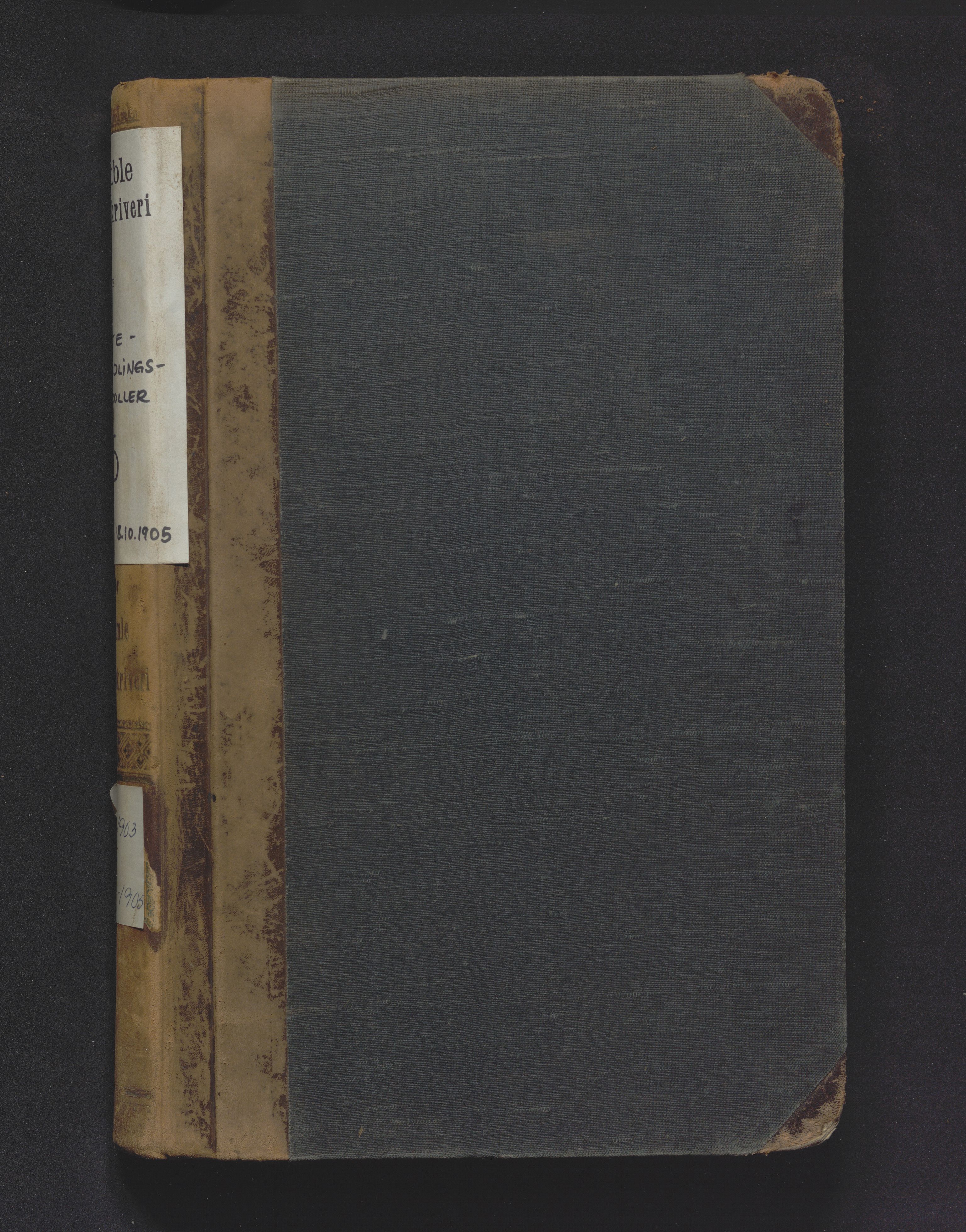 Bamble sorenskriveri, SAKO/A-214/H/Hb/Hbc/L0015: Skifteforhandlingsprotokoll, 1903-1905