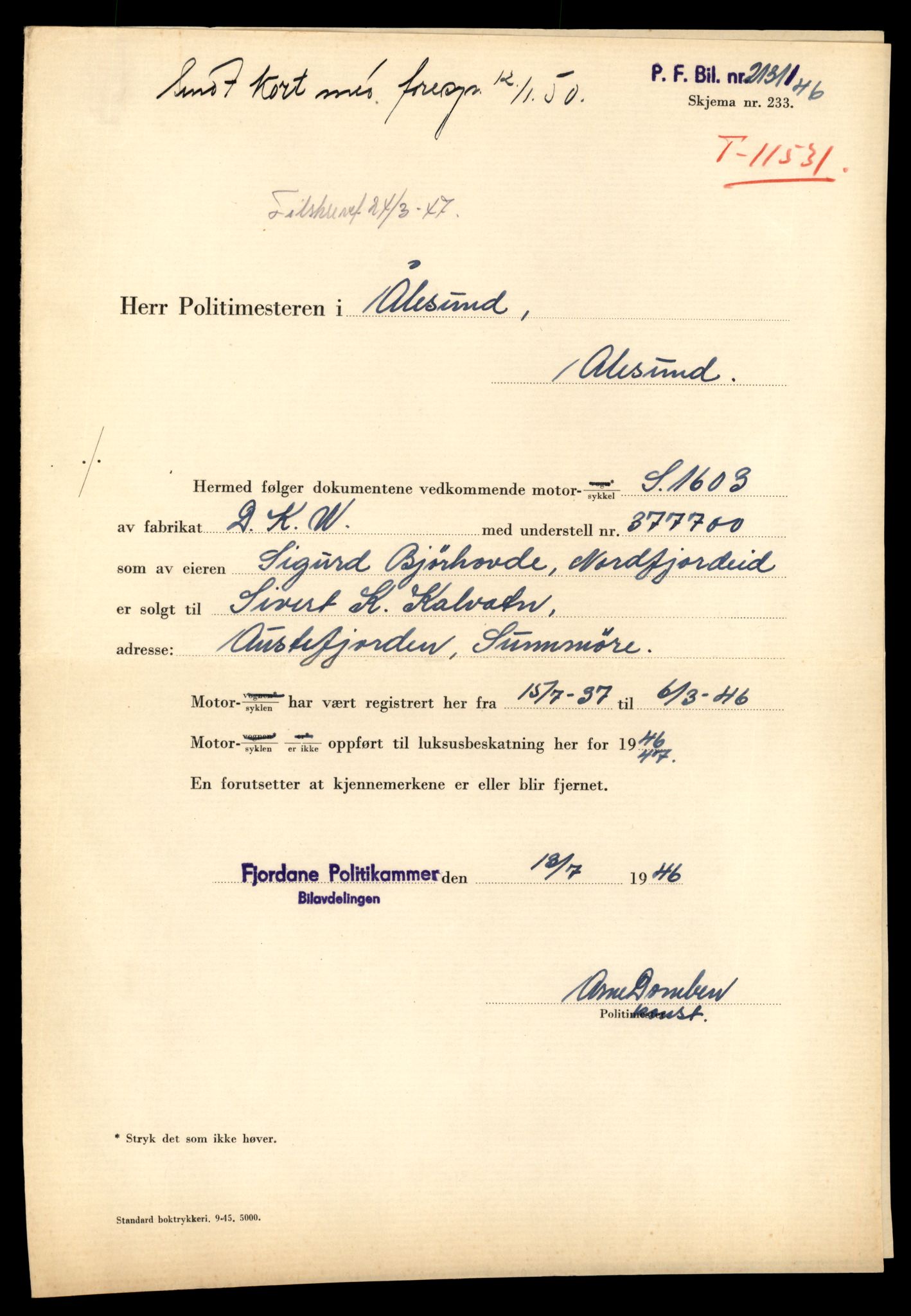 Møre og Romsdal vegkontor - Ålesund trafikkstasjon, AV/SAT-A-4099/F/Fe/L0029: Registreringskort for kjøretøy T 11430 - T 11619, 1927-1998, s. 1804