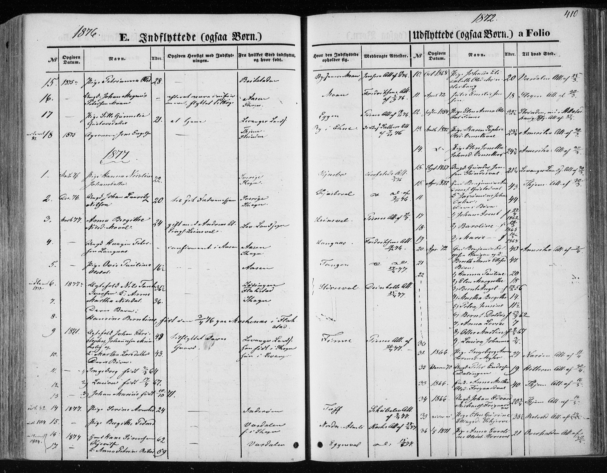 Ministerialprotokoller, klokkerbøker og fødselsregistre - Nord-Trøndelag, AV/SAT-A-1458/717/L0157: Ministerialbok nr. 717A08 /1, 1863-1877, s. 410