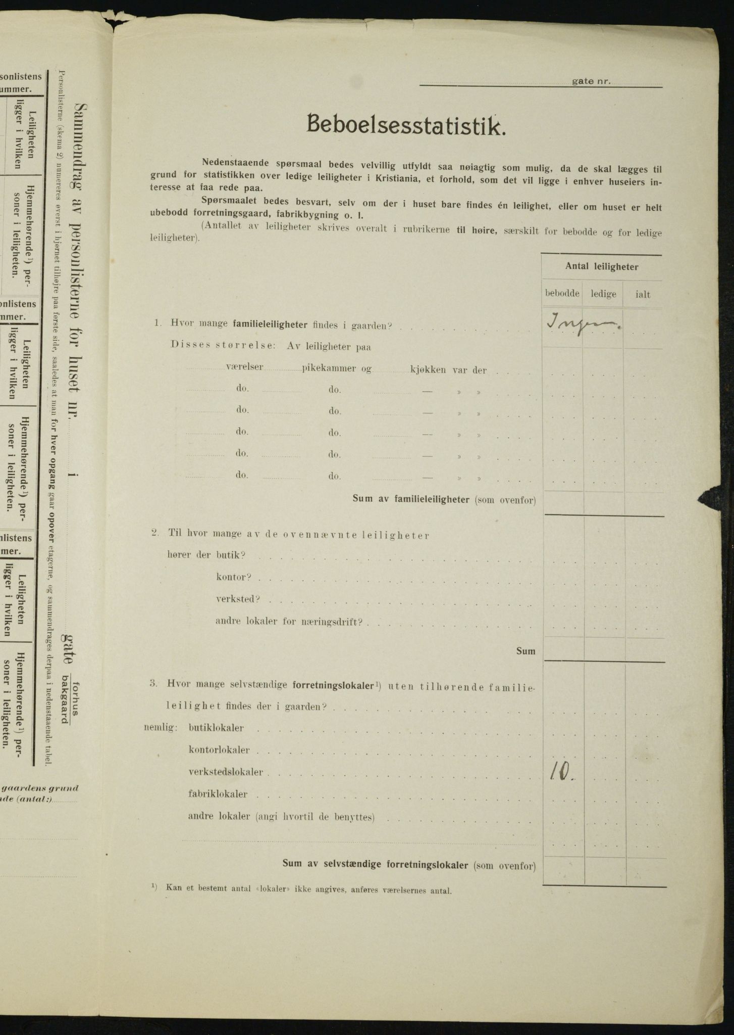 OBA, Kommunal folketelling 1.2.1910 for Kristiania, 1910, s. 11830