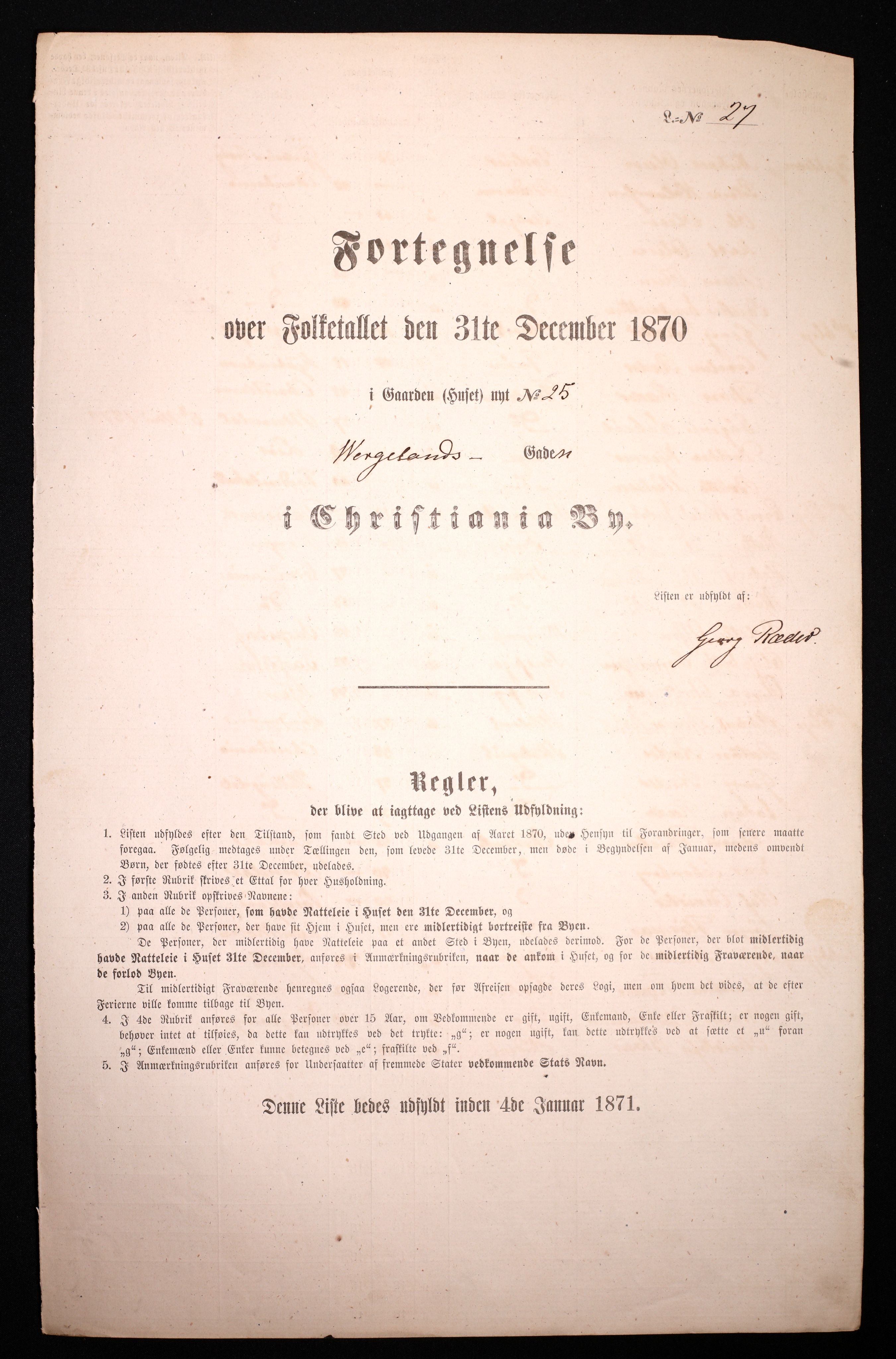 RA, Folketelling 1870 for 0301 Kristiania kjøpstad, 1870, s. 4633