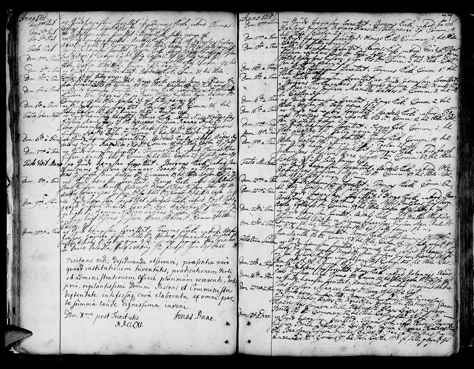Lærdal sokneprestembete, SAB/A-81201: Ministerialbok nr. A 2, 1752-1782, s. 27