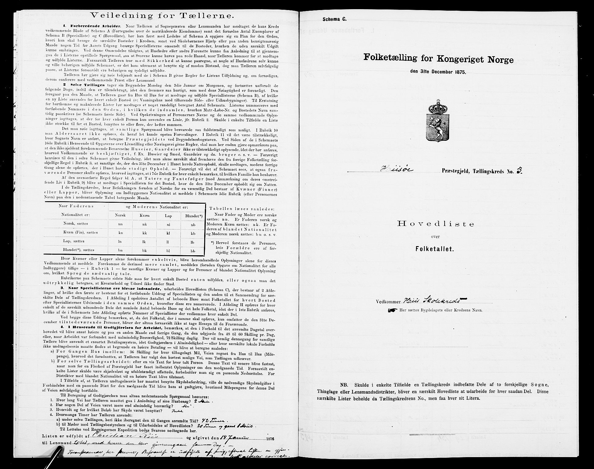 SAK, Folketelling 1875 for 0922P Hisøy prestegjeld, 1875, s. 23