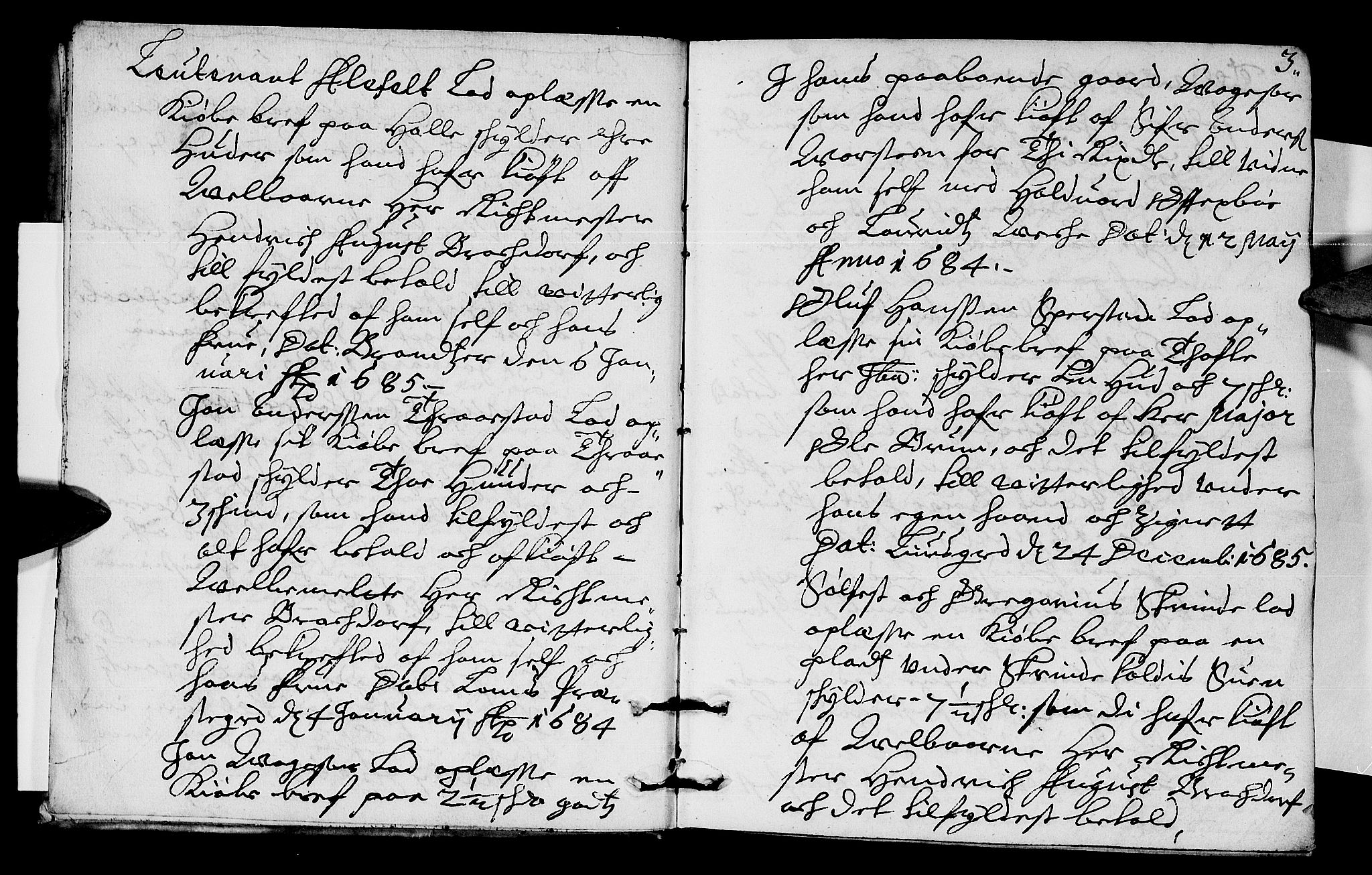 Sorenskriverier i Gudbrandsdalen, SAH/TING-036/G/Gb/Gba/L0021: Tingbok - Nord-Gudbrandsdal, 1685, s. 2b-3a
