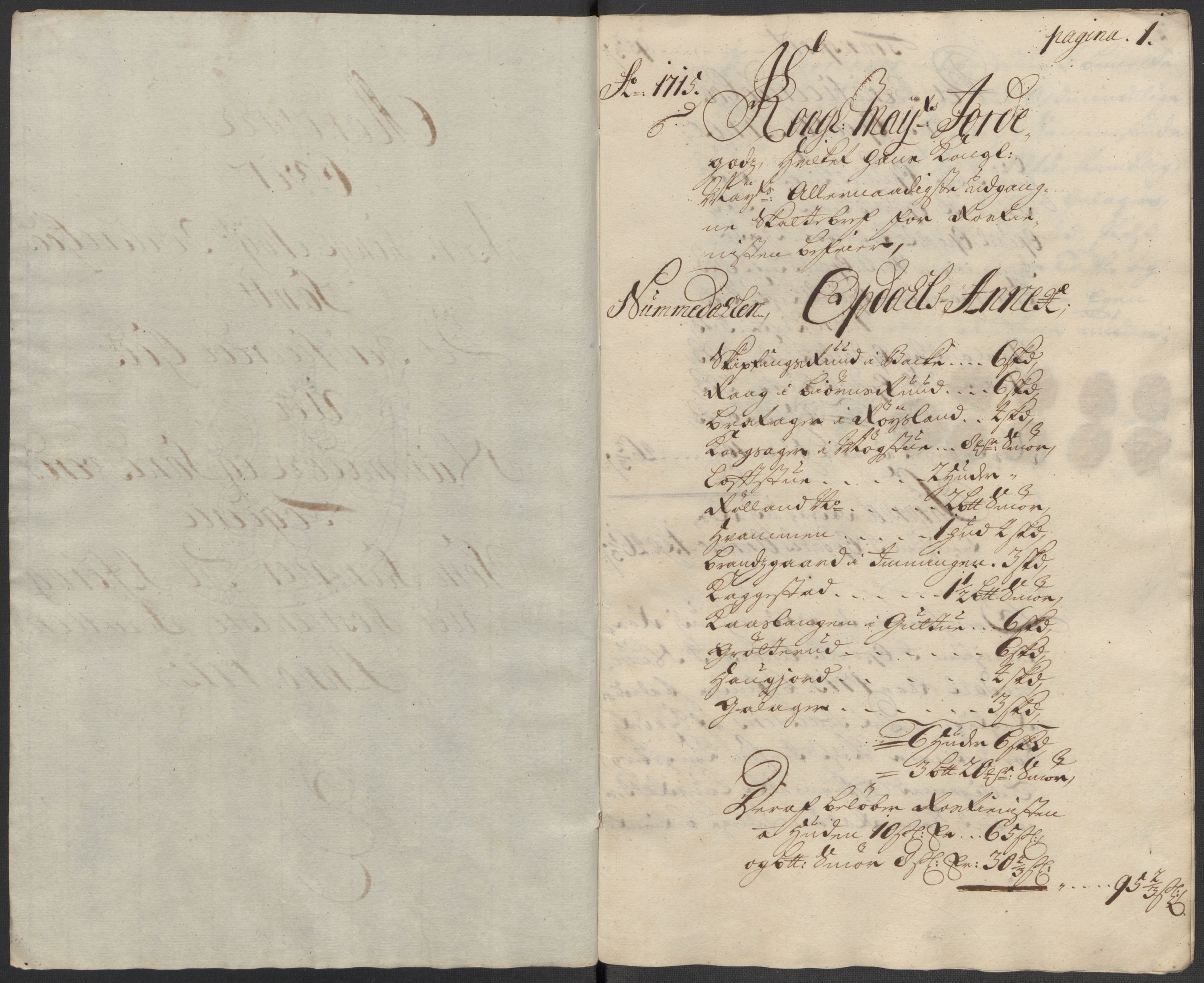 Rentekammeret inntil 1814, Reviderte regnskaper, Fogderegnskap, RA/EA-4092/R24/L1591: Fogderegnskap Numedal og Sandsvær, 1715, s. 343