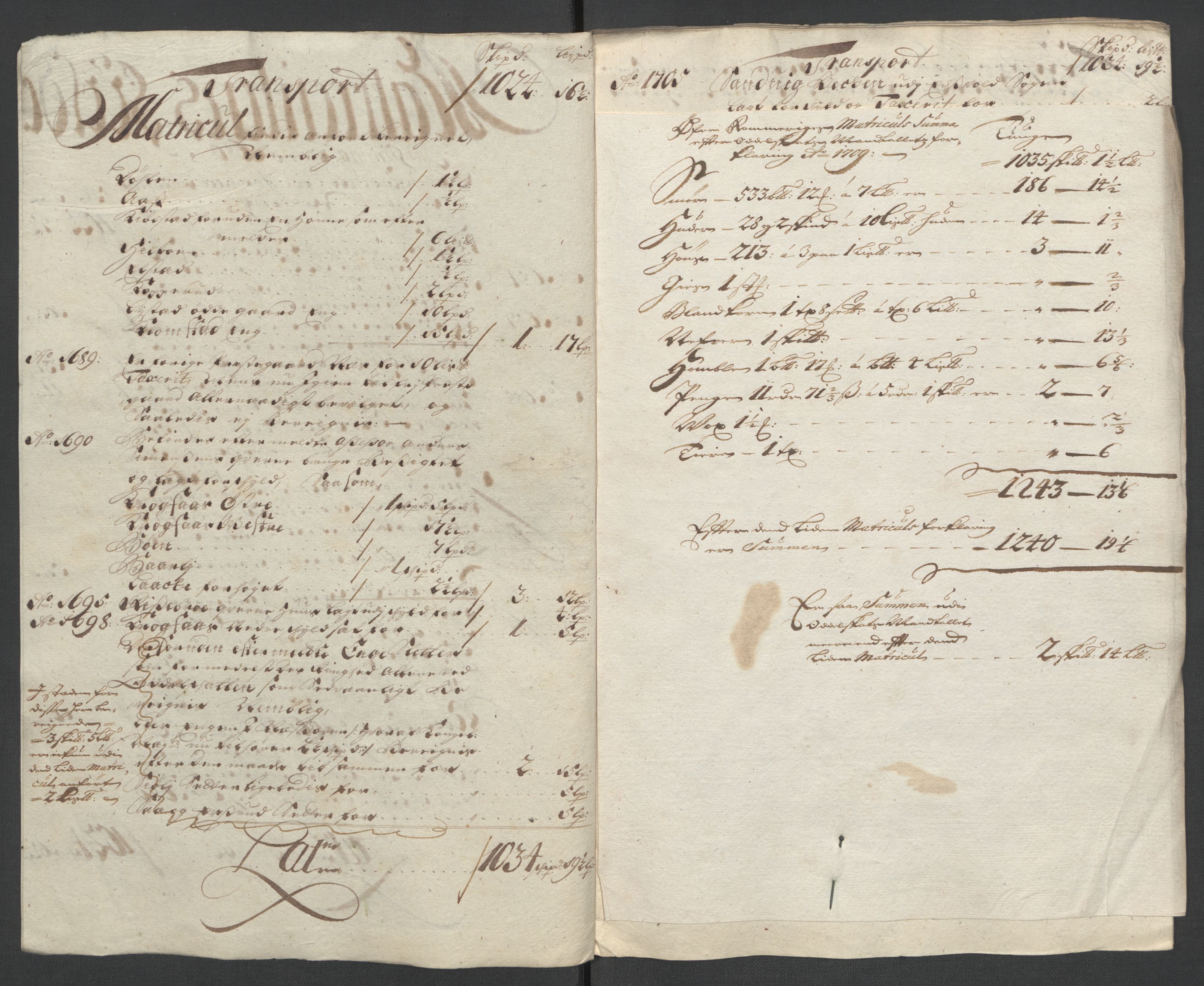 Rentekammeret inntil 1814, Reviderte regnskaper, Fogderegnskap, AV/RA-EA-4092/R12/L0719: Fogderegnskap Øvre Romerike, 1708-1709, s. 308