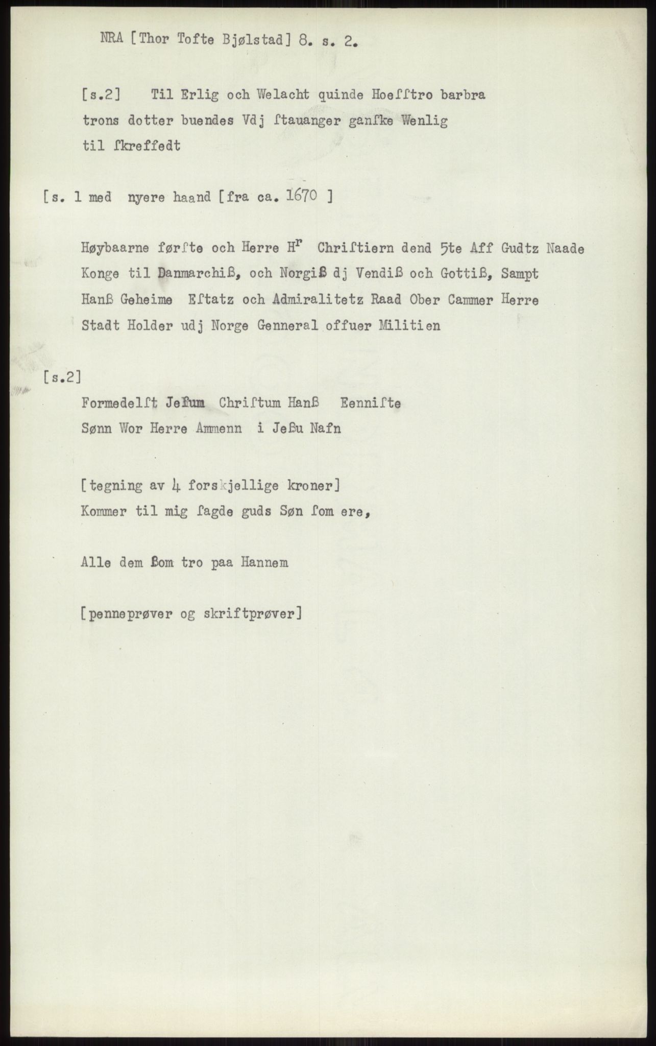 Samlinger til kildeutgivelse, Diplomavskriftsamlingen, AV/RA-EA-4053/H/Ha, s. 256