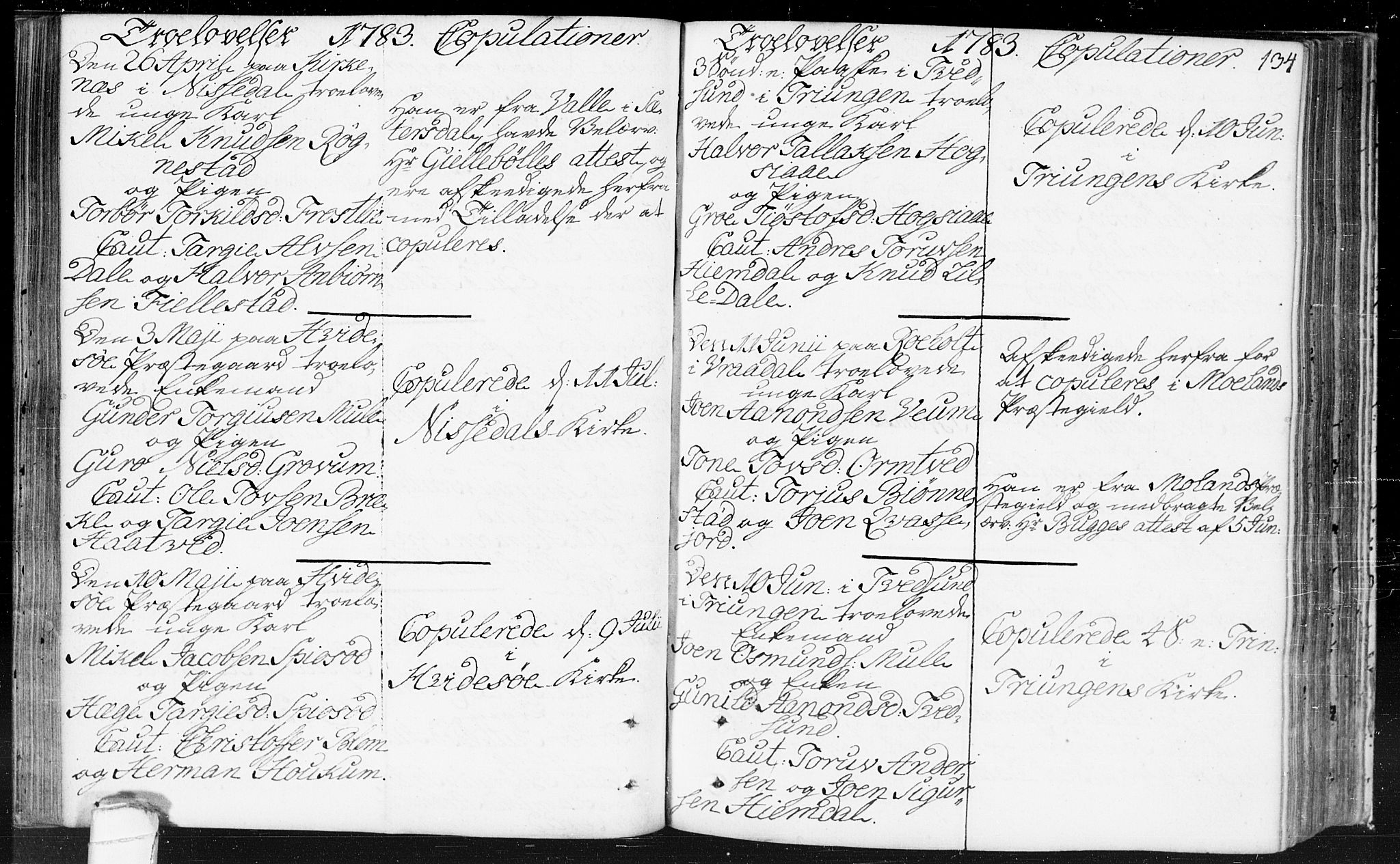 Kviteseid kirkebøker, SAKO/A-276/F/Fa/L0002: Ministerialbok nr. I 2, 1773-1786, s. 134